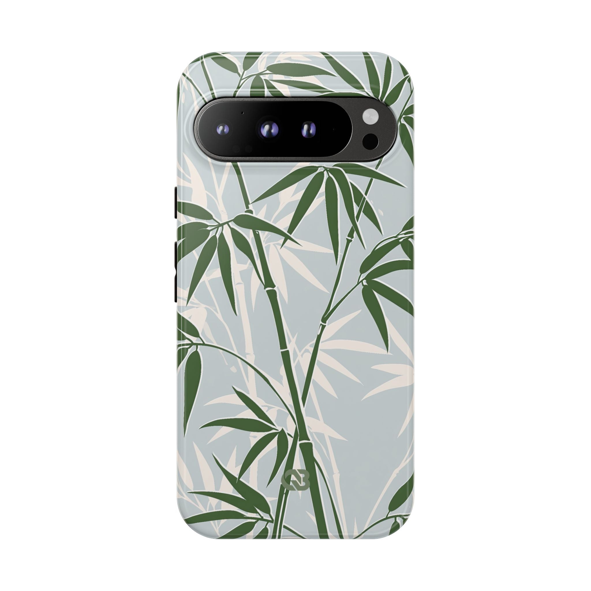 Green Tough Phone Case for Google Pixel - Kyoto Bamboo Canopy