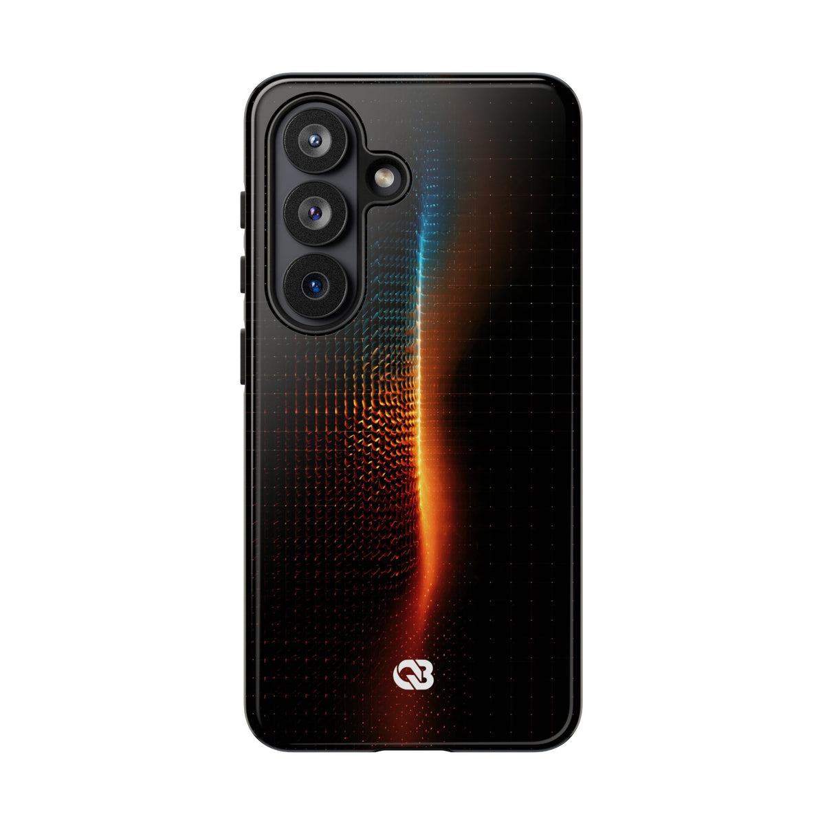 Luminous Refraction Grid · Tough Phone Case for Samsung · Black