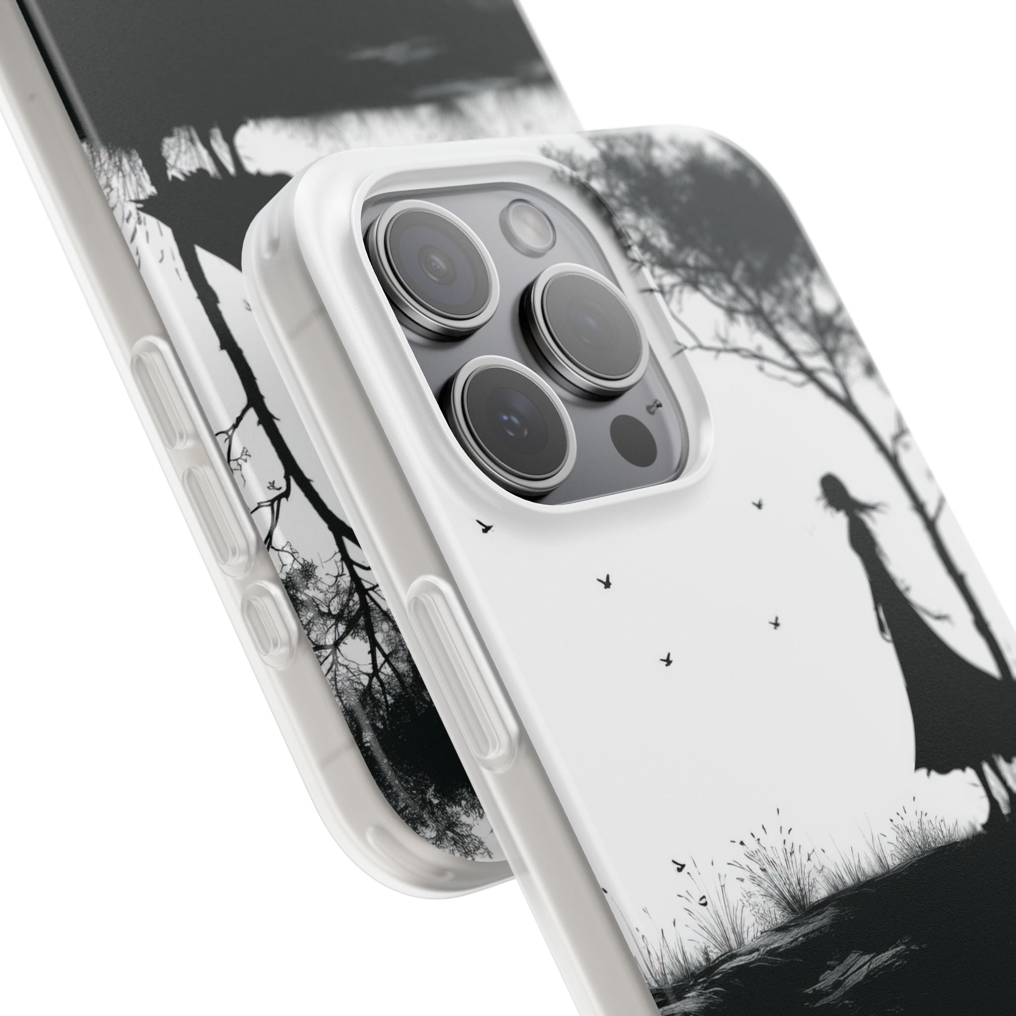 Cliffside Silhouette iPhone 15 Pro Max Case - Soft