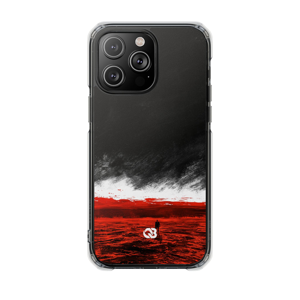 Crimson Horizon · Impact Magnetic Phone Case for iPhone · Black