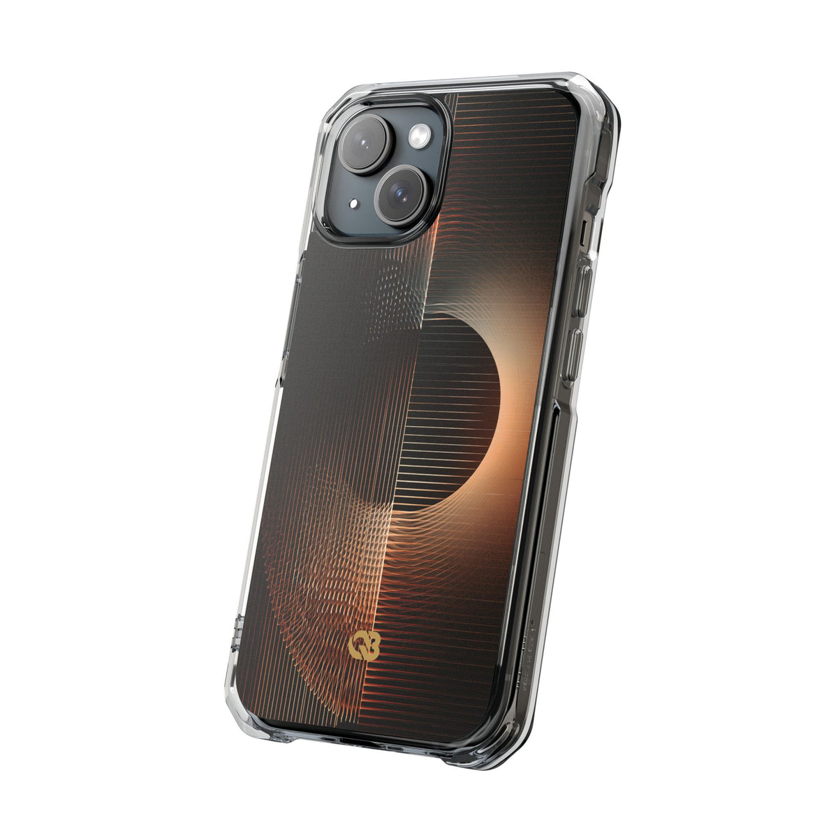 Amber Meridian · Clear Impact Magnetic Phone Case for iPhone · Black