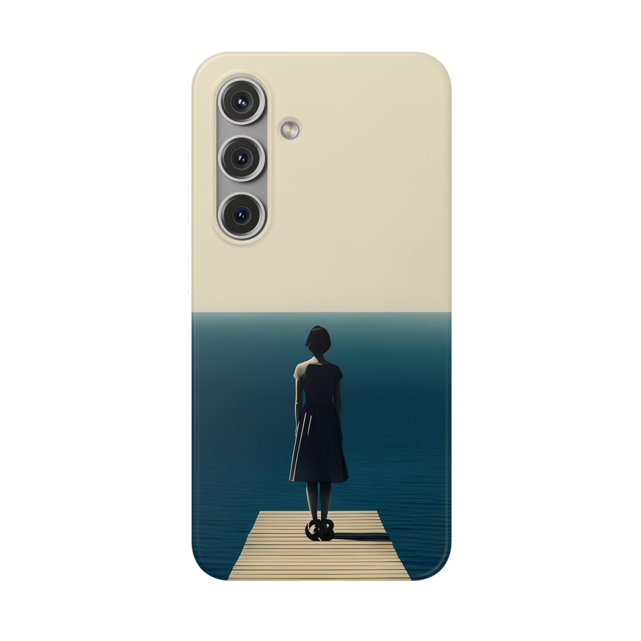 Solitary Blue Horizon · Soft Handyhülle für Samsung