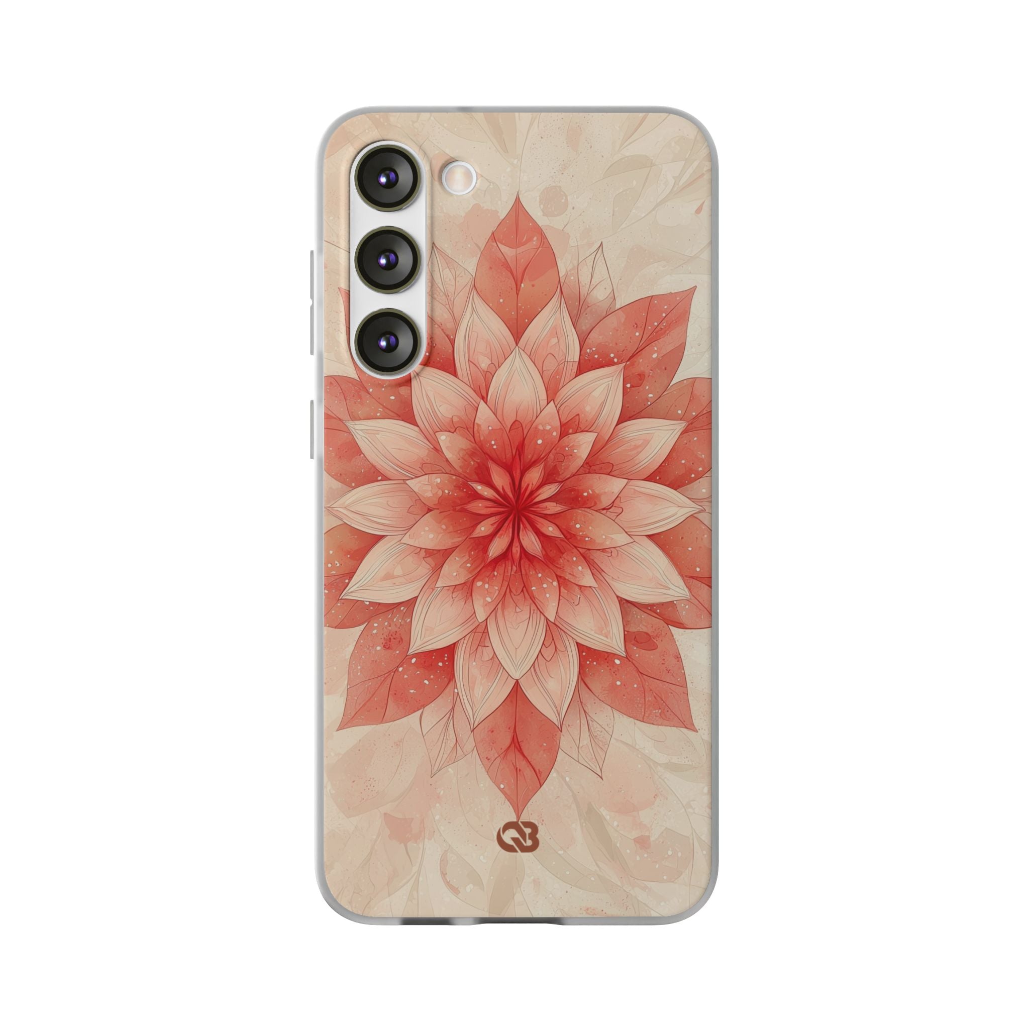 Coral Layered Bloom · Soft Phone Case for Samsung