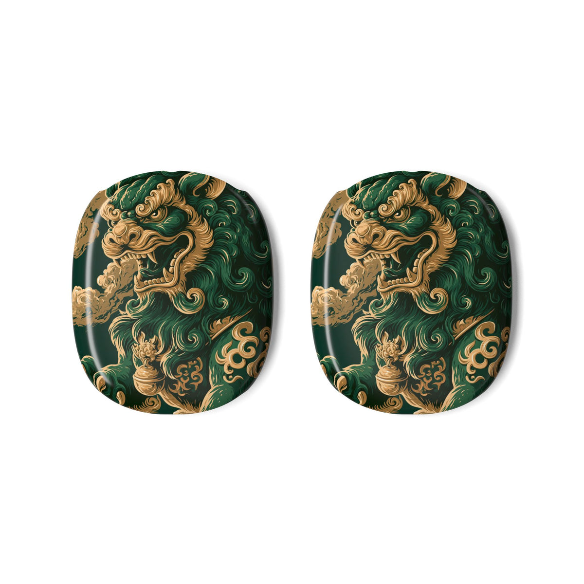 Imperial Guardian Lion · Hard Case for AirPods Max · Green
