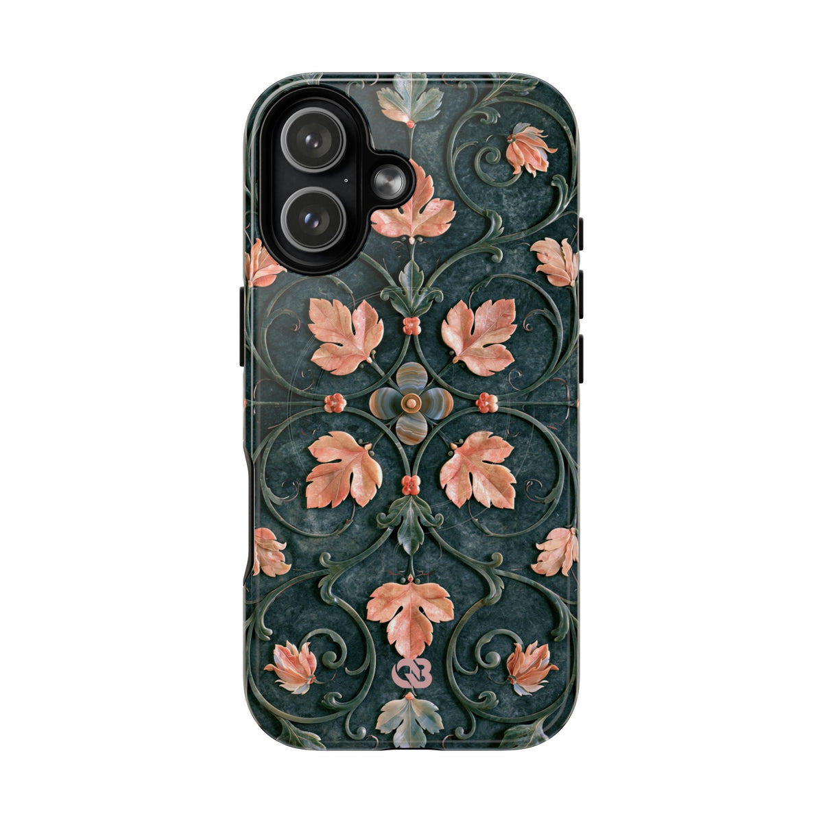 Florentine Rose Arabesque · Tough 2.0 Magnetic Phone Case for iPhone · Green