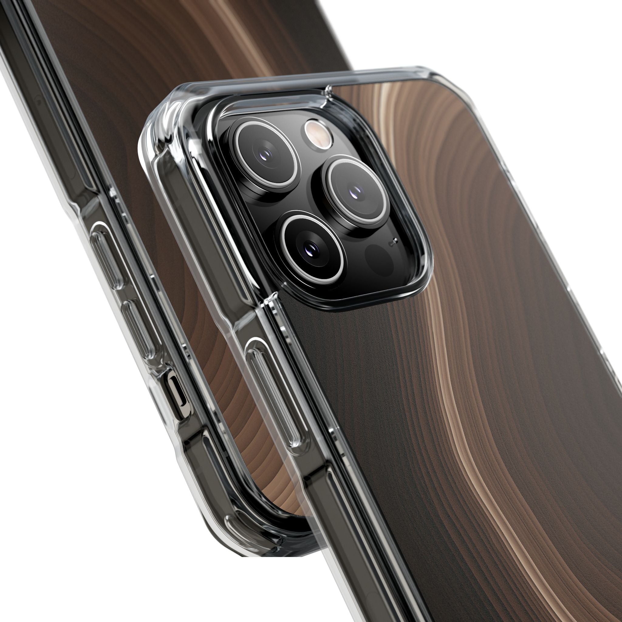 Brown Impact MagSafe Phone Case for iPhone - Bronzed Canyon Relief