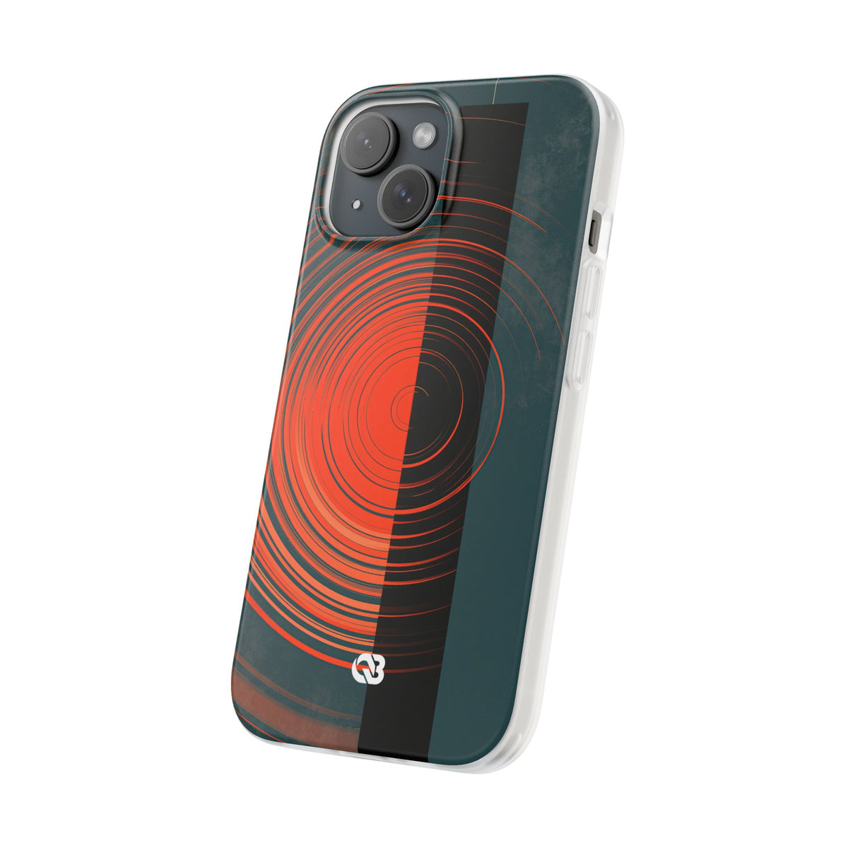 Teal Lite Phone Case for iPhone - Burnt Slate Radial
