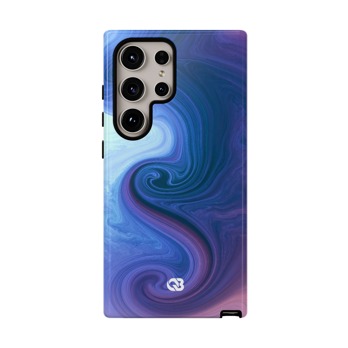 Azure Fluid Swirl · Tough Phone Case for Samsung · Blue