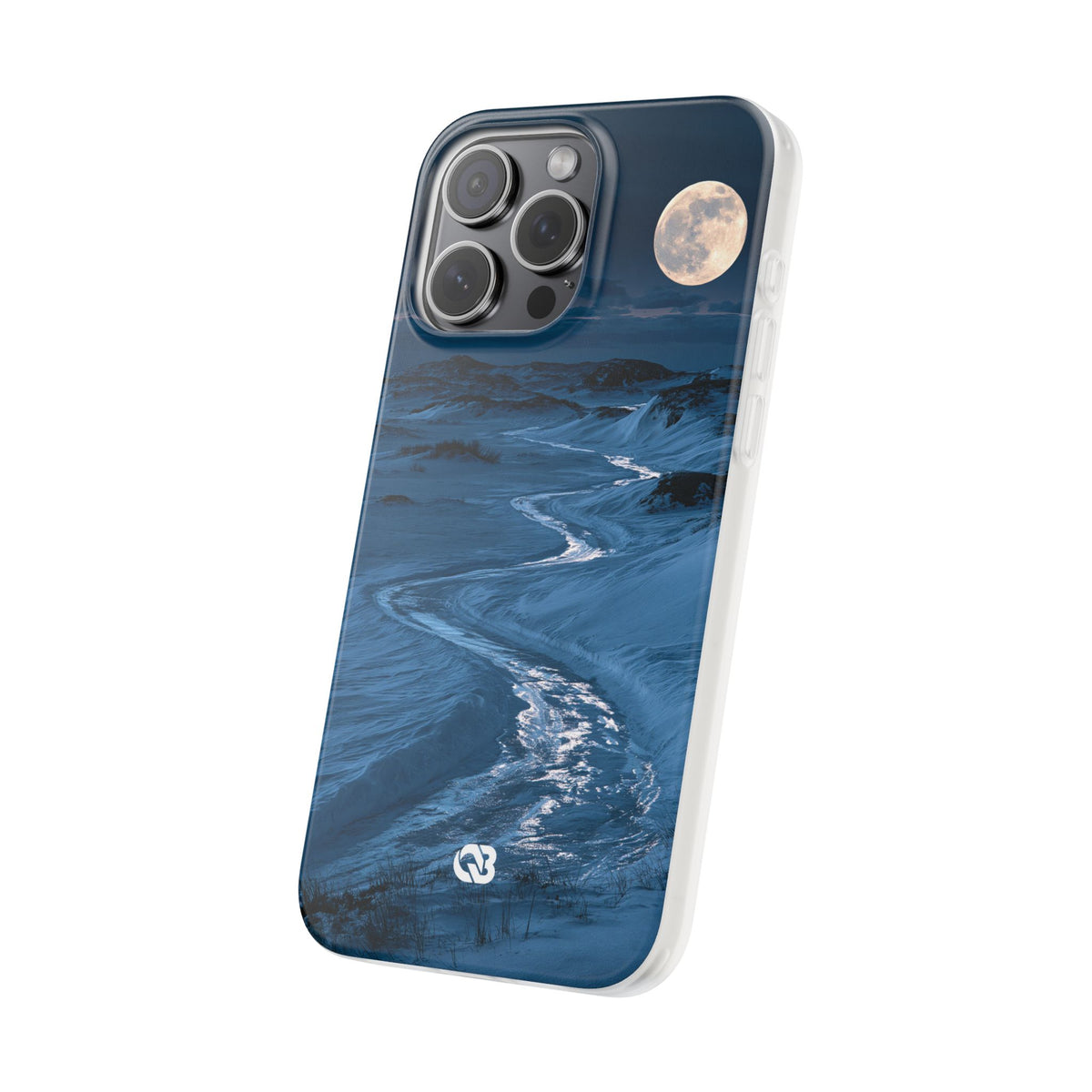 Arctic Moon Drift · Lite Phone Case for iPhone · Blue