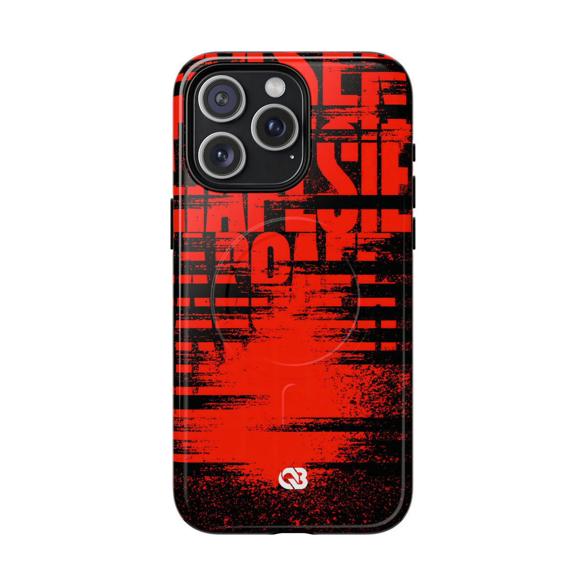 Crimson Redaction · Tough 2.0 Magnetic Phone Case for iPhone · Black