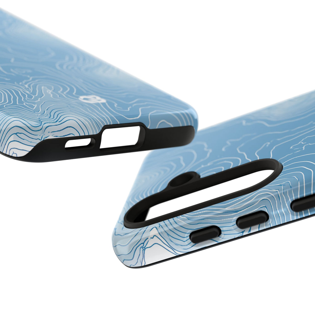 Glacial Basin Topo · Tough Phone Case for Samsung · Blue