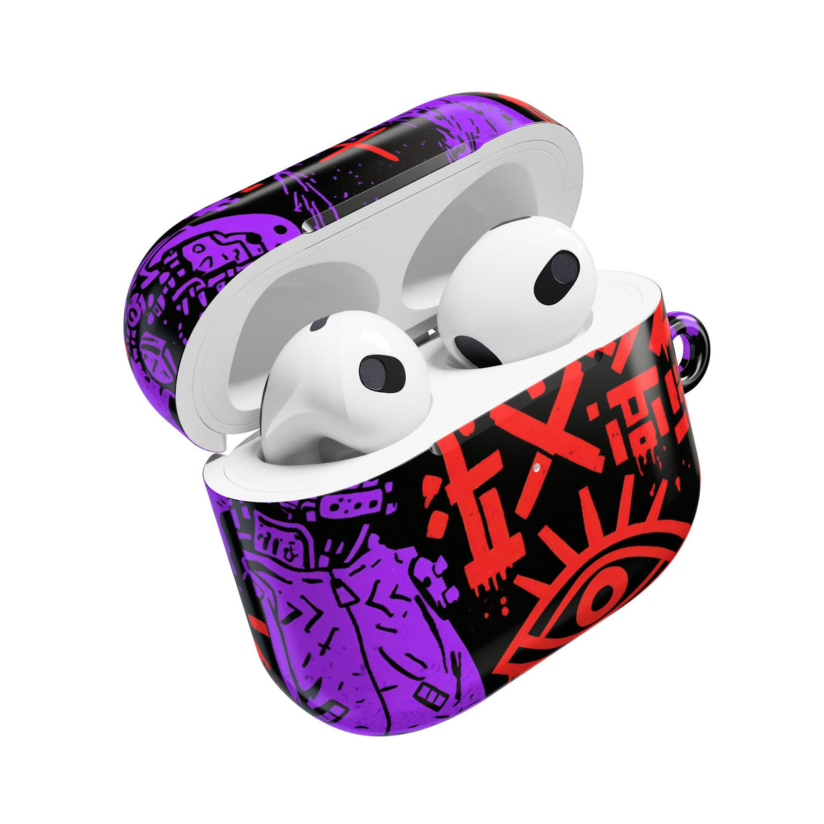 Underground Cyber Glyphs · Hard Case for AirPods & AirPods Pro · Black