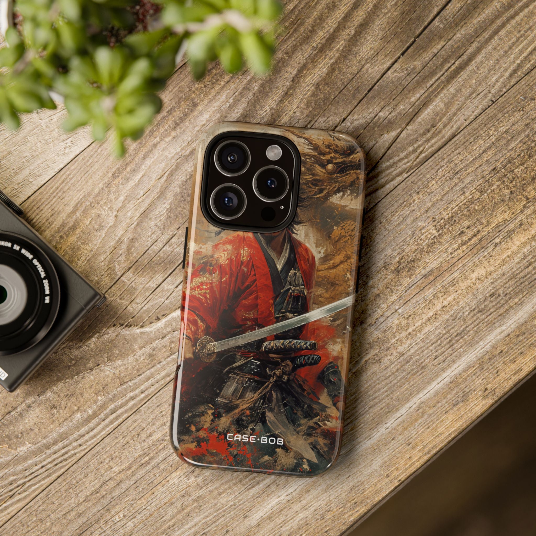 Crimson Samurai iPhone 16 Pro Case - Tough