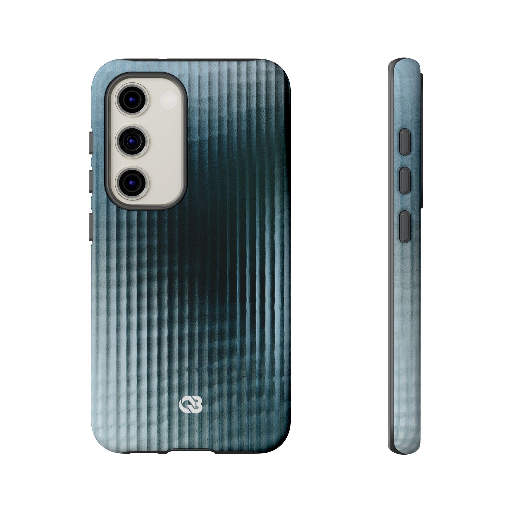 Blue Tough Phone Case for Samsung - Glacial Reeded Glass