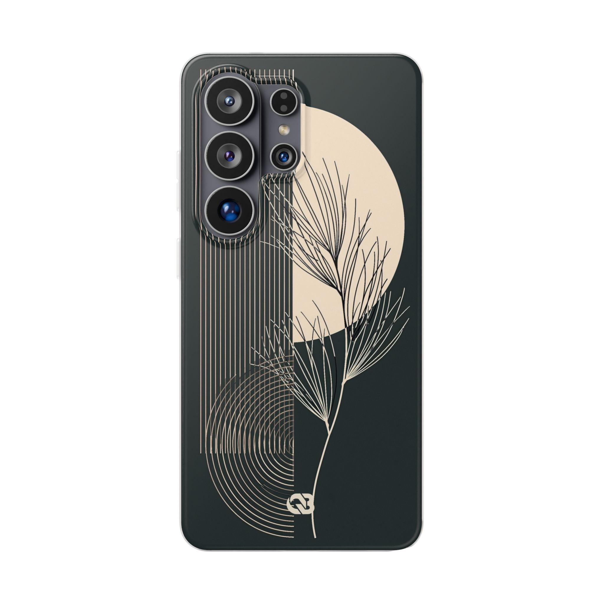 Black Lite Phone Case for Samsung - Obsidian Sand Willow
