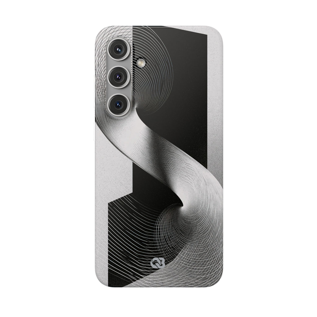 Grey Lite Phone Case for Samsung - Obsidian Moiré Wave