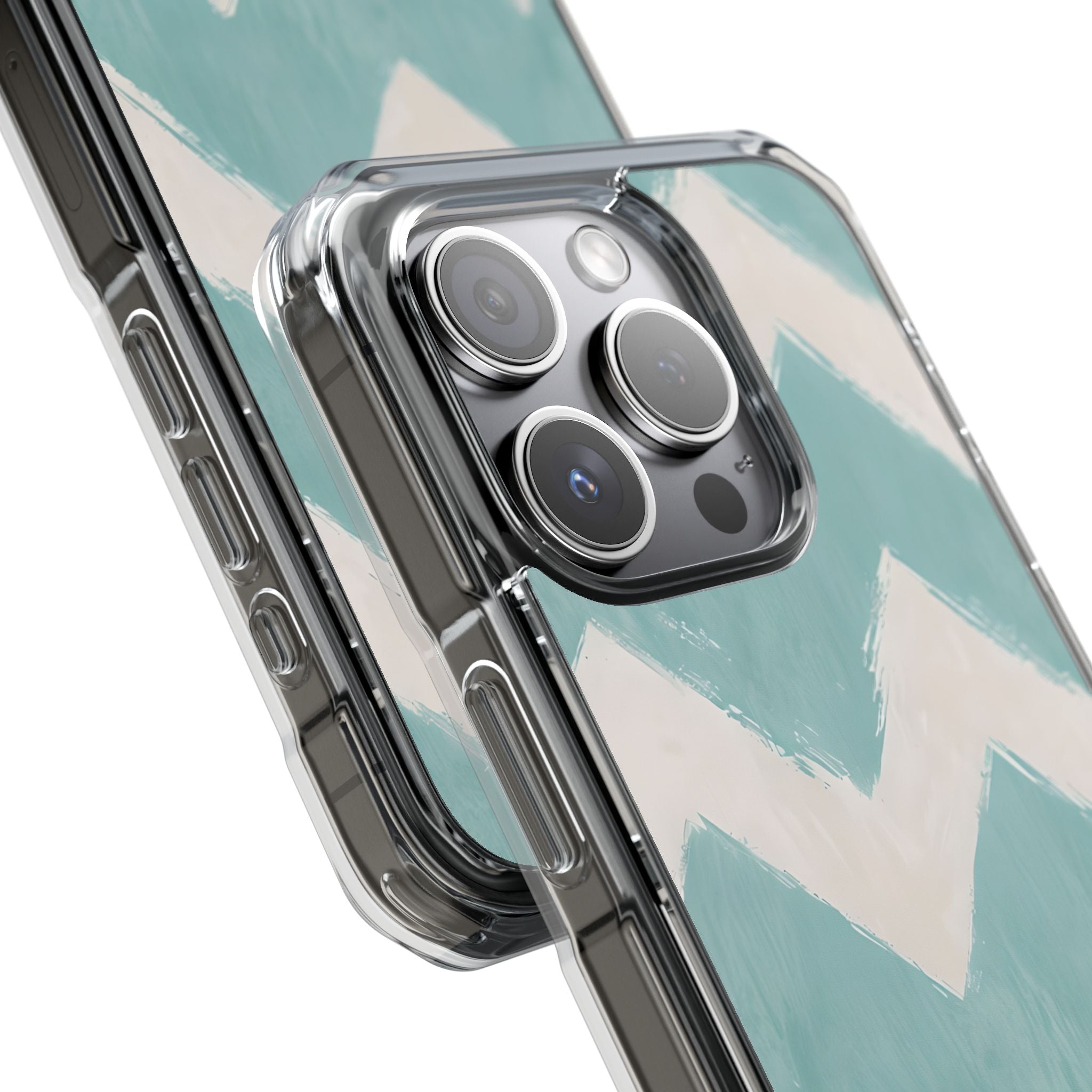 Teal Painted Chevron · Custodia Impact per iPhone · Magsafe