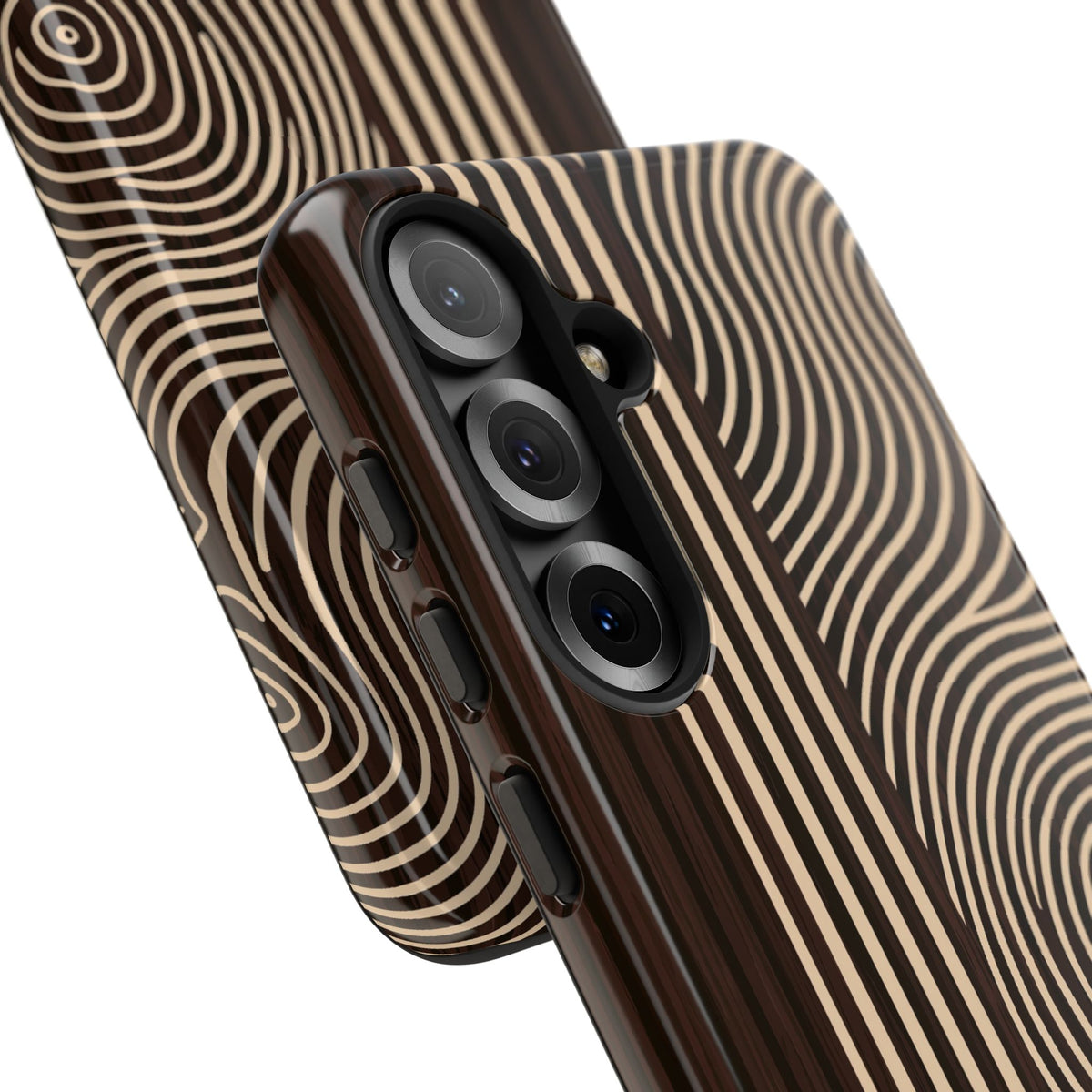 Timber Ring Contour · Tough Phone Case for Samsung · Brown