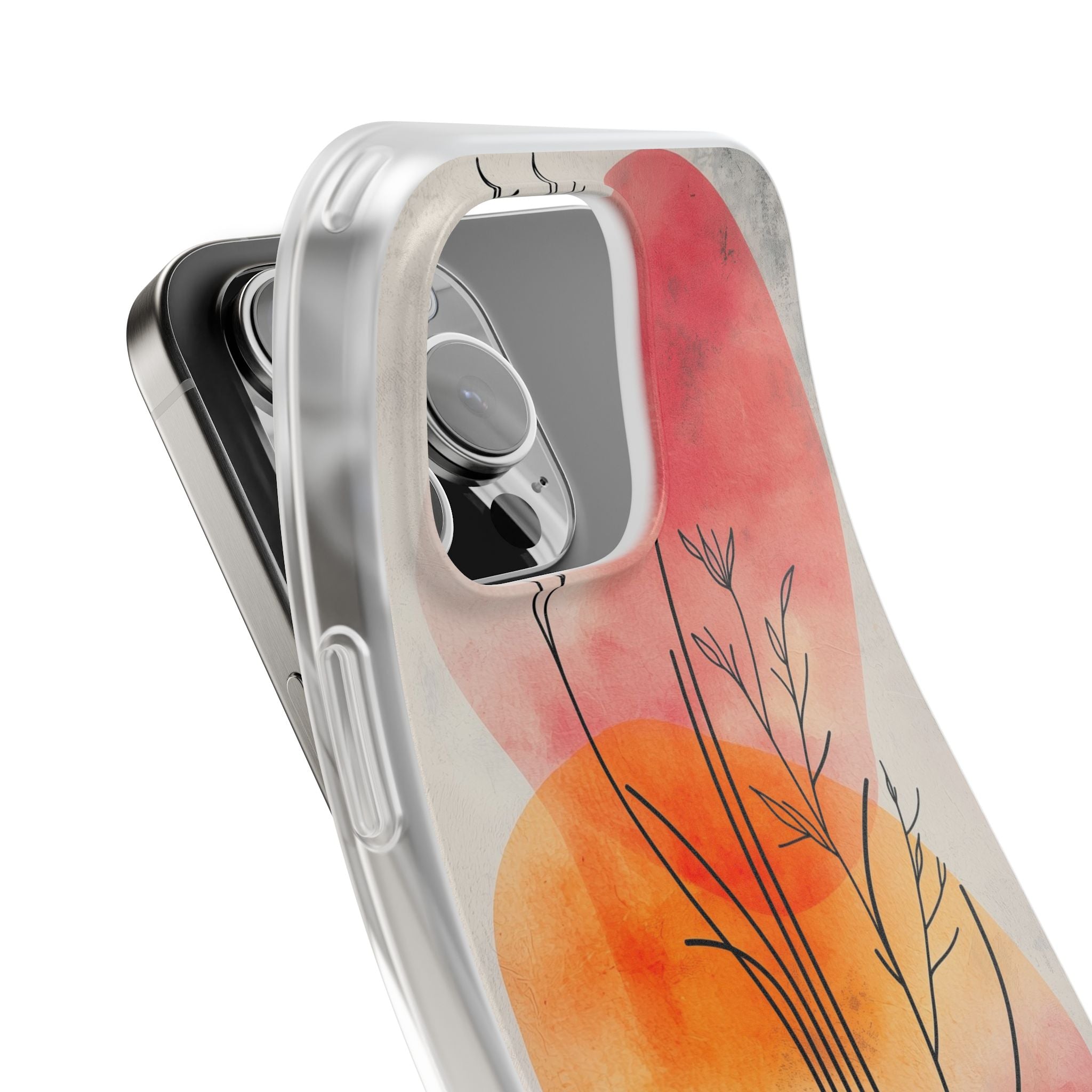 Crimson Bloom Lineage · Soft Phone Case for iPhone