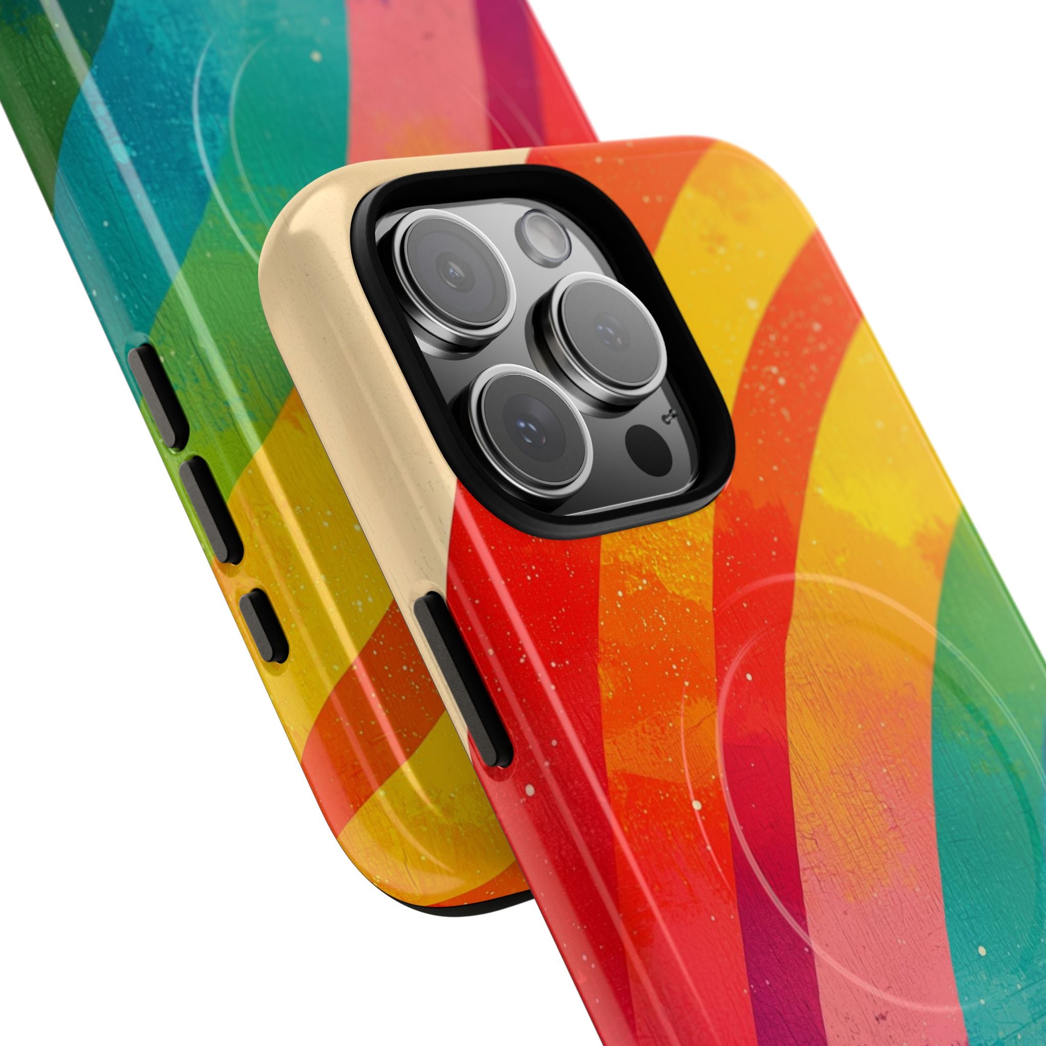 Kuvioitu sateenkaari-kaari iPhone 16 Pro Max -kotelot - Tough+