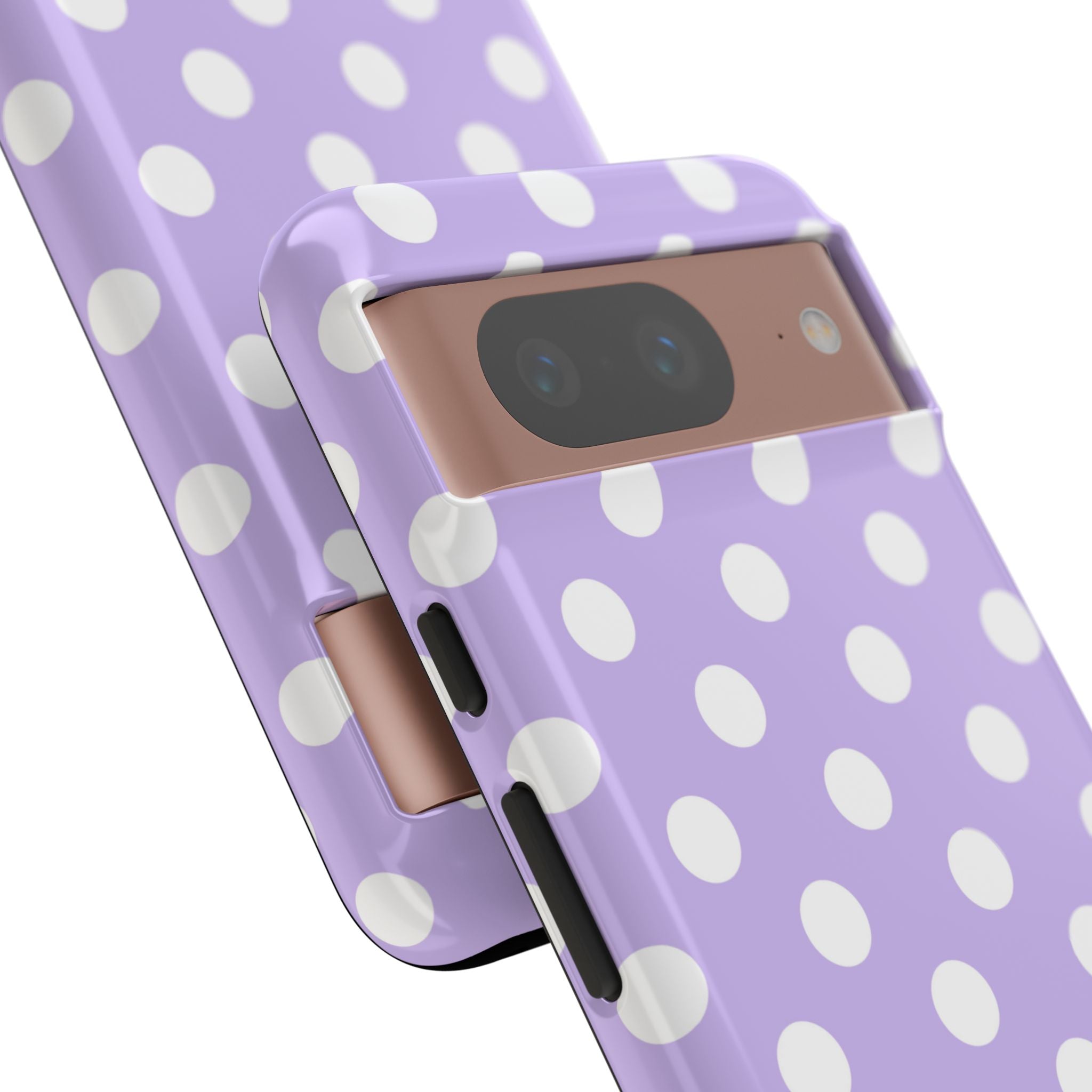 Lavender Polka Grid · Tough Θήκη για Google Pixel
