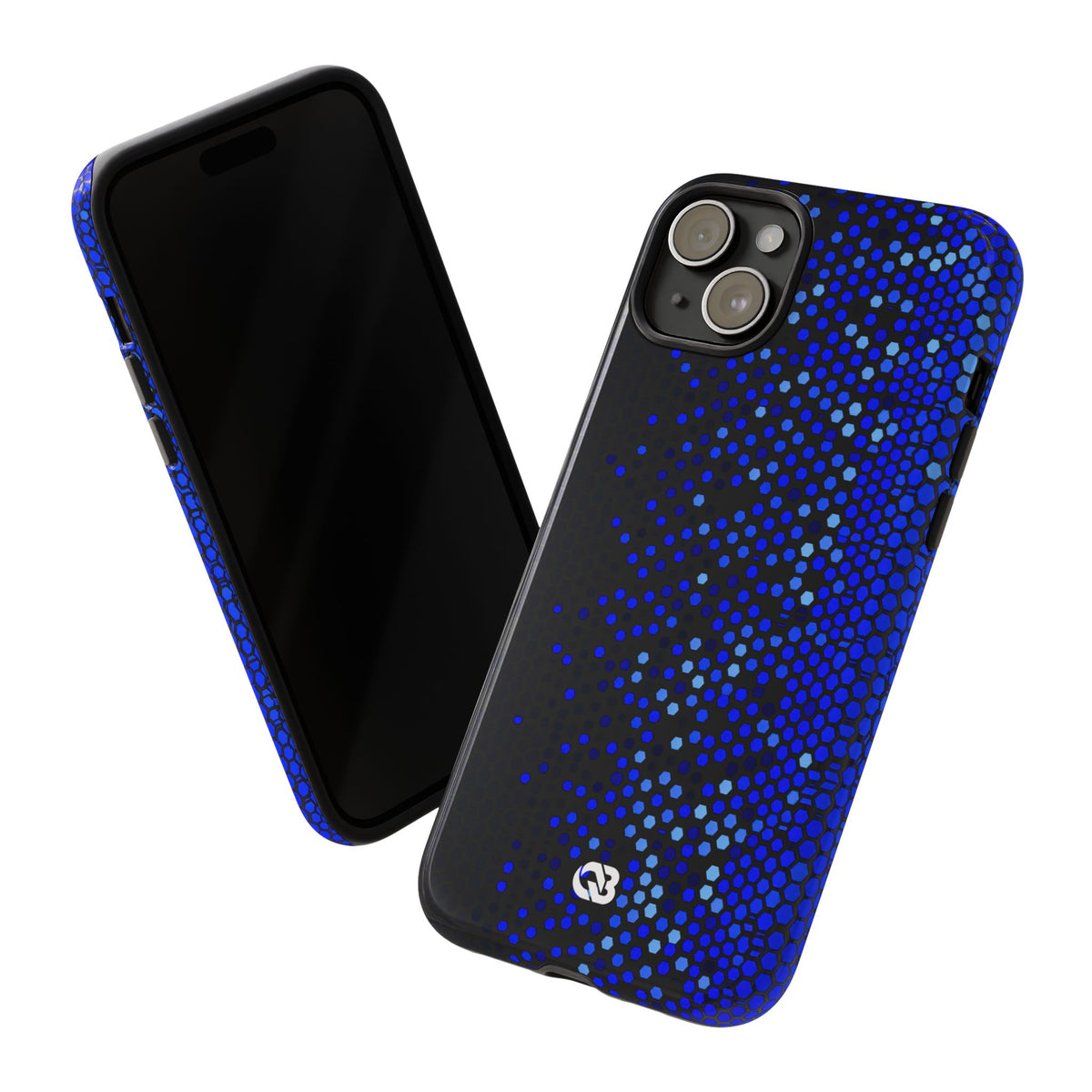 Cobalt Hex Dispersion · Tough Phone Case for iPhone · Blue