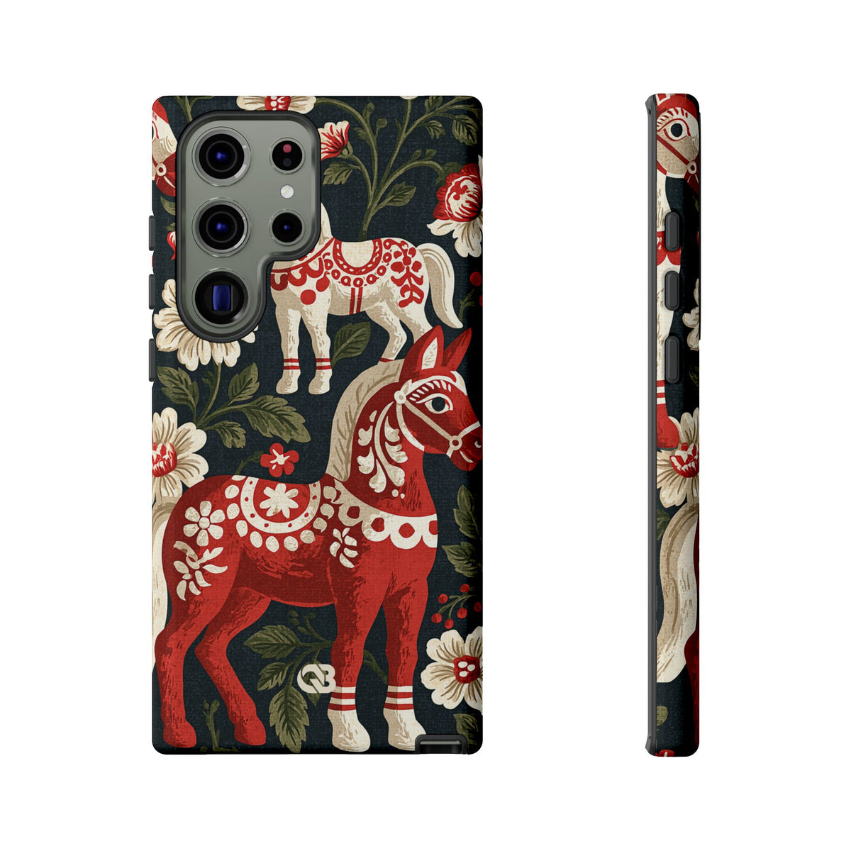 Nordic Dala Meadow · Tough Phone Case for Samsung · Red