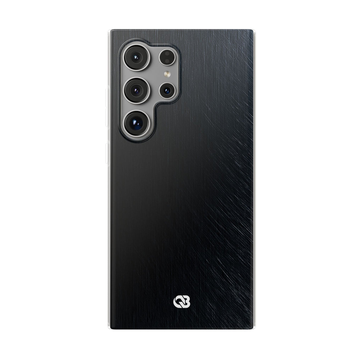 Black Lite Phone Case for Samsung - Midnight Brushed Grain