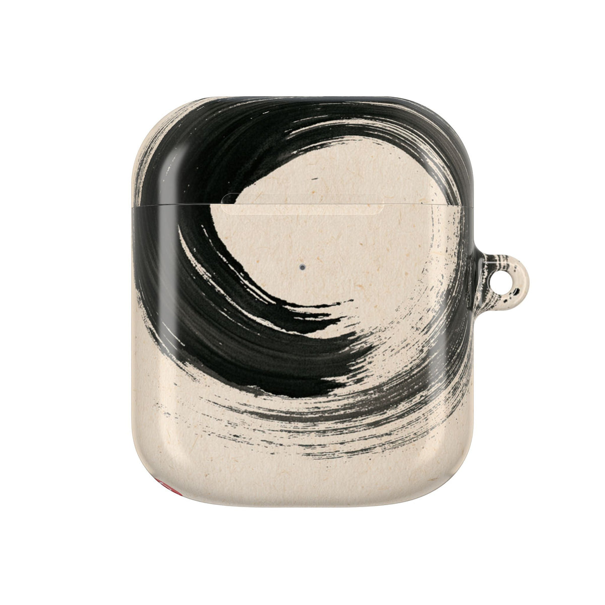 Zen Ensō Circle · Hard Case for AirPods & AirPods Pro · Beige
