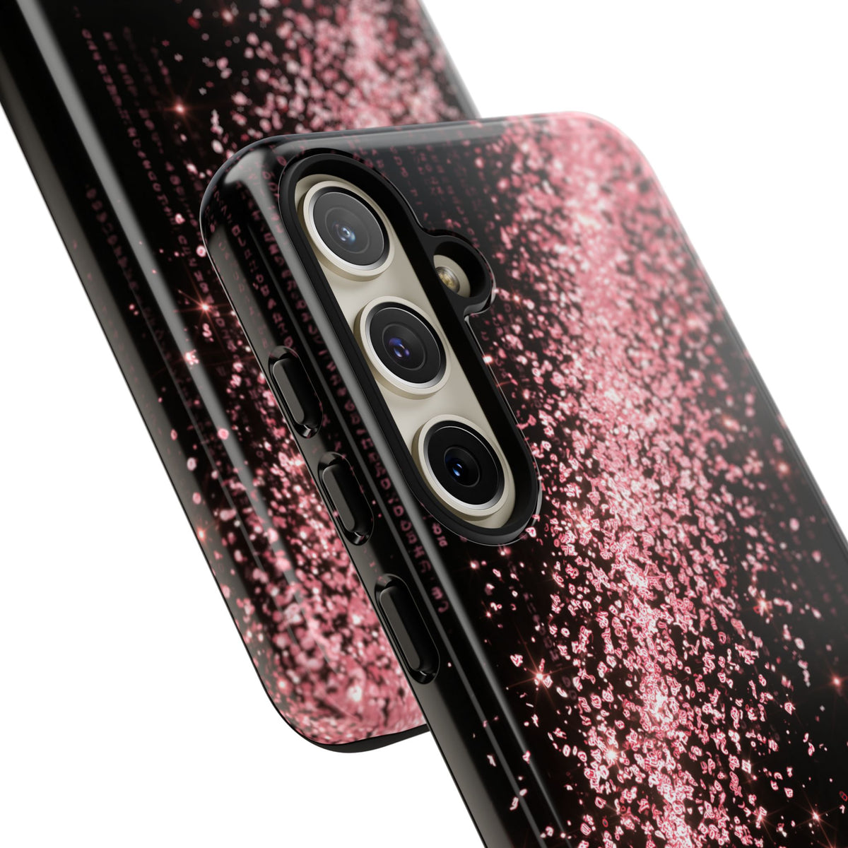Rose Digital Cascade · Tough Phone Case for Samsung · Pink