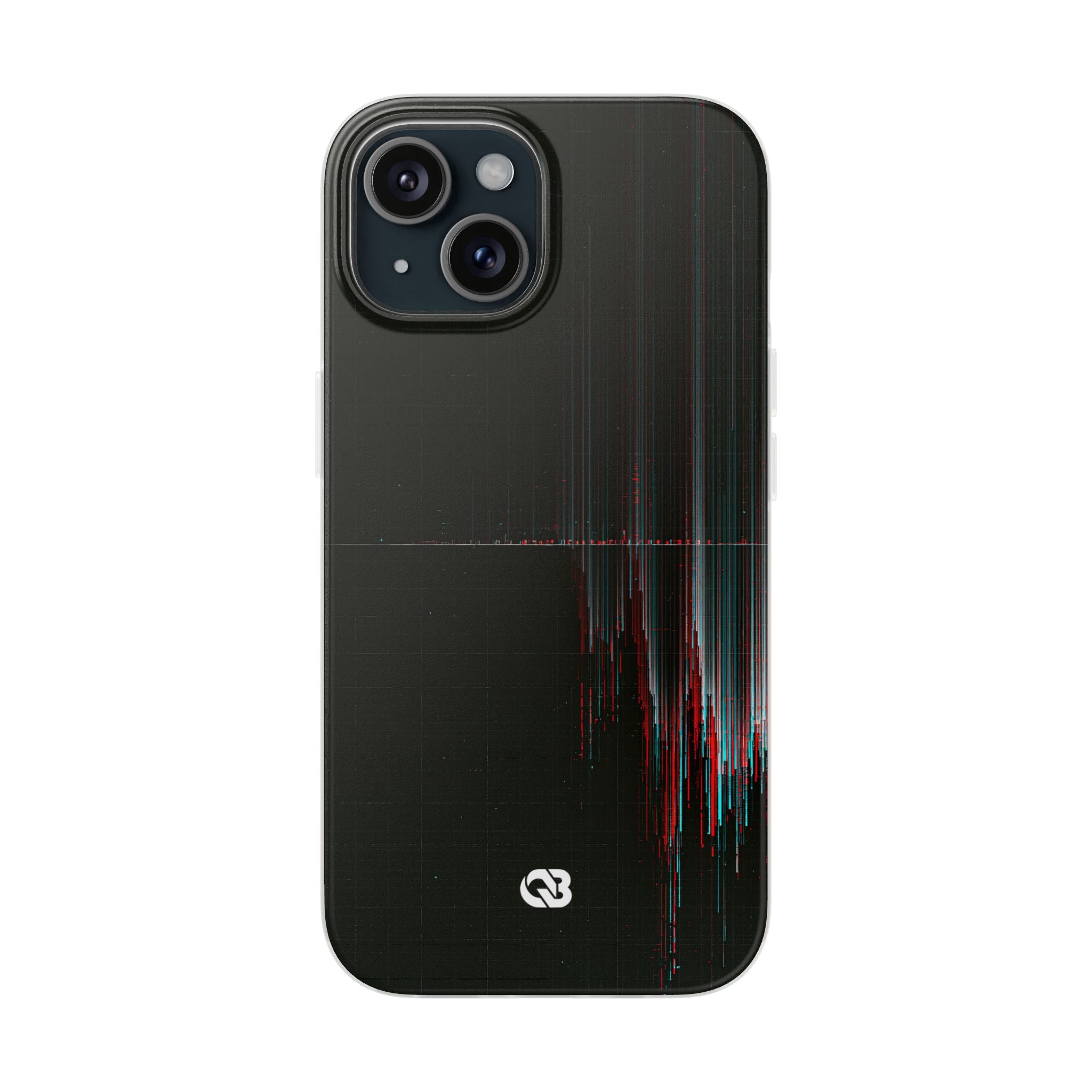 Black Lite Phone Case for iPhone - Corrupted Data Stream