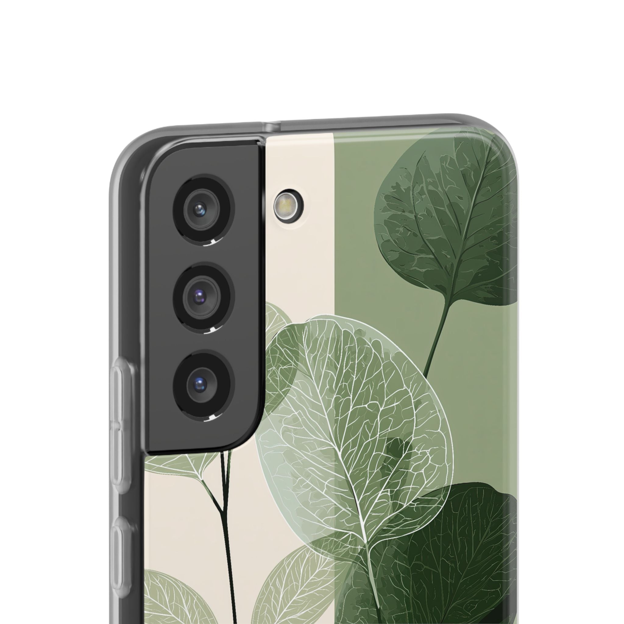 Green Lite Phone Case for Samsung - Sage Leaf Skeletals