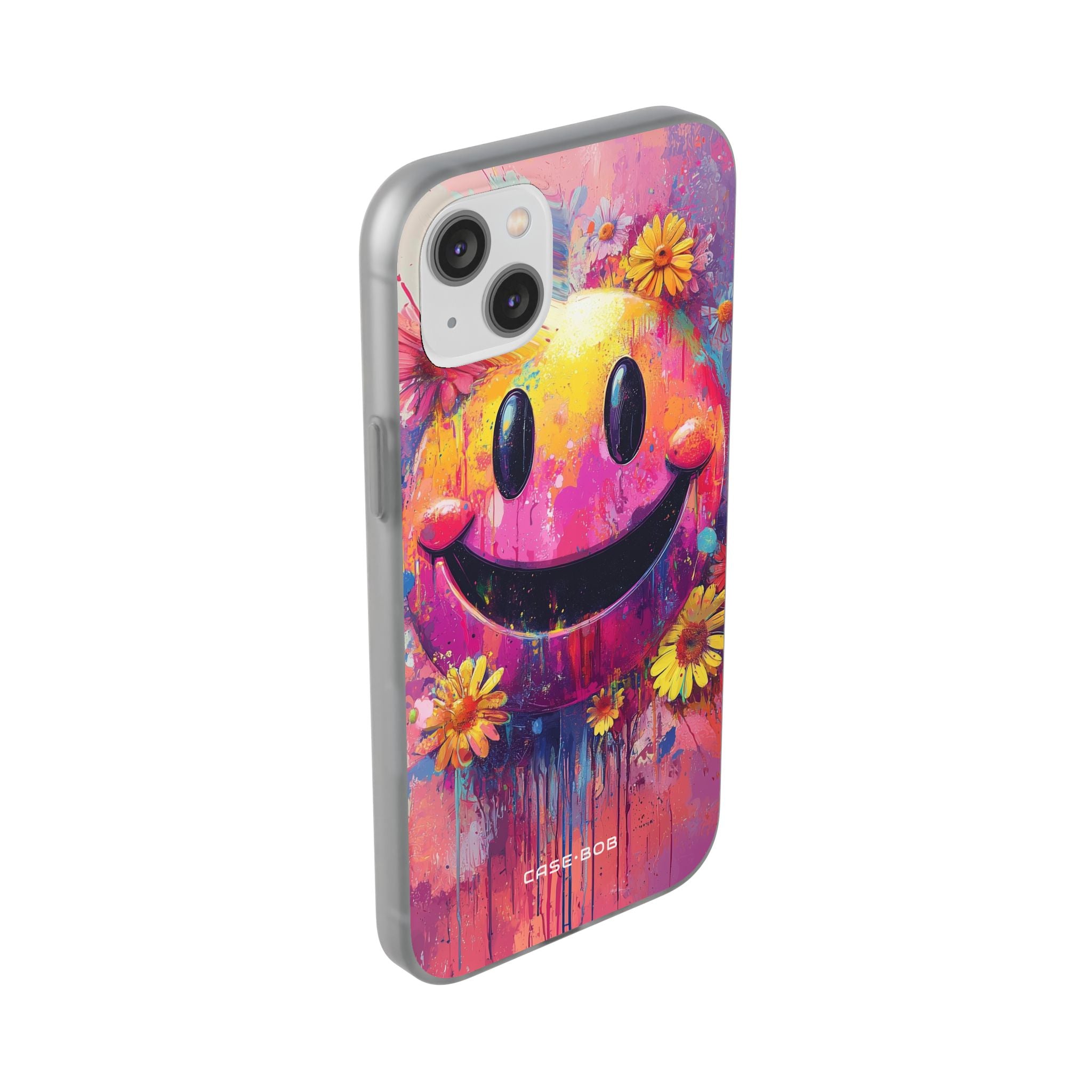 Smiley Bloom iPhone 14 Plus Case - Soft