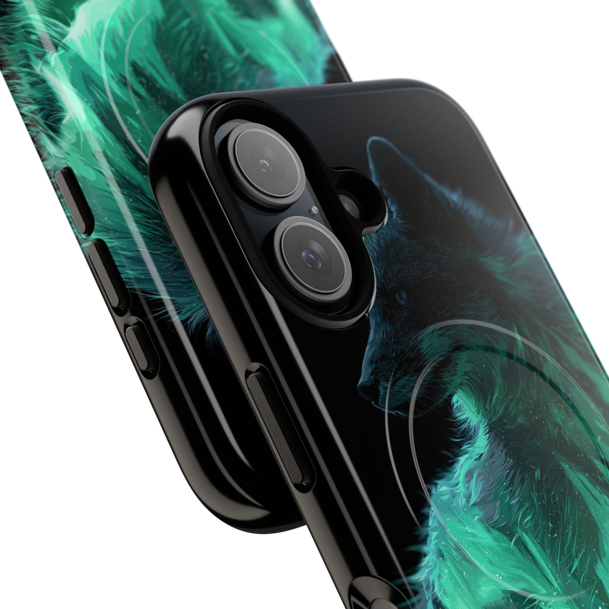Nordic Aurora Fox · Tough 2.0 Magnetic Phone Case for iPhone · Teal