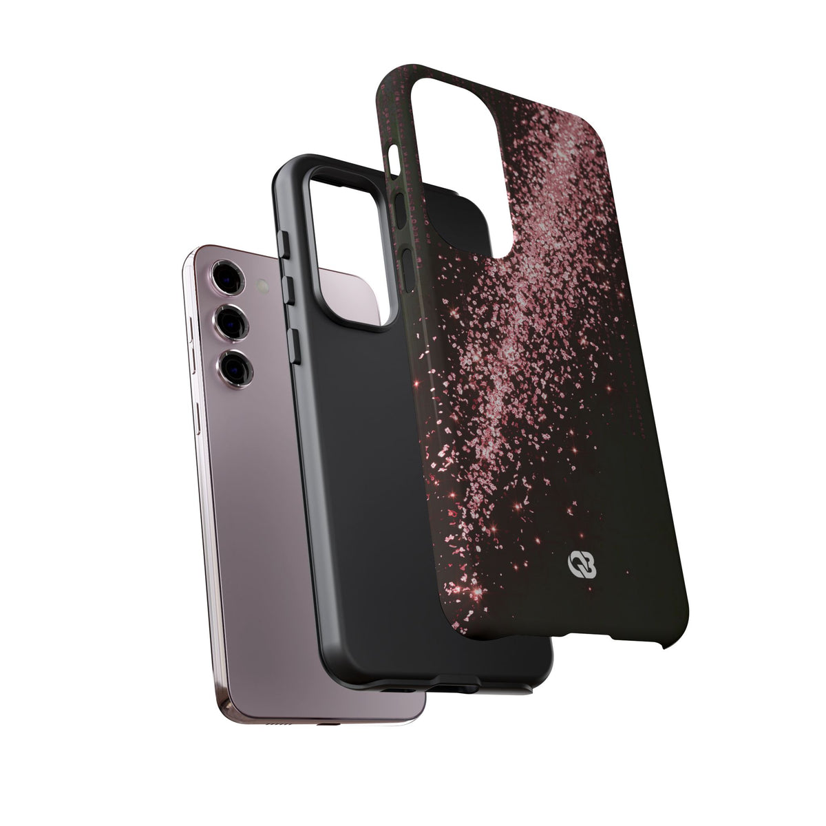 Rose Digital Cascade · Tough Phone Case for Samsung · Pink