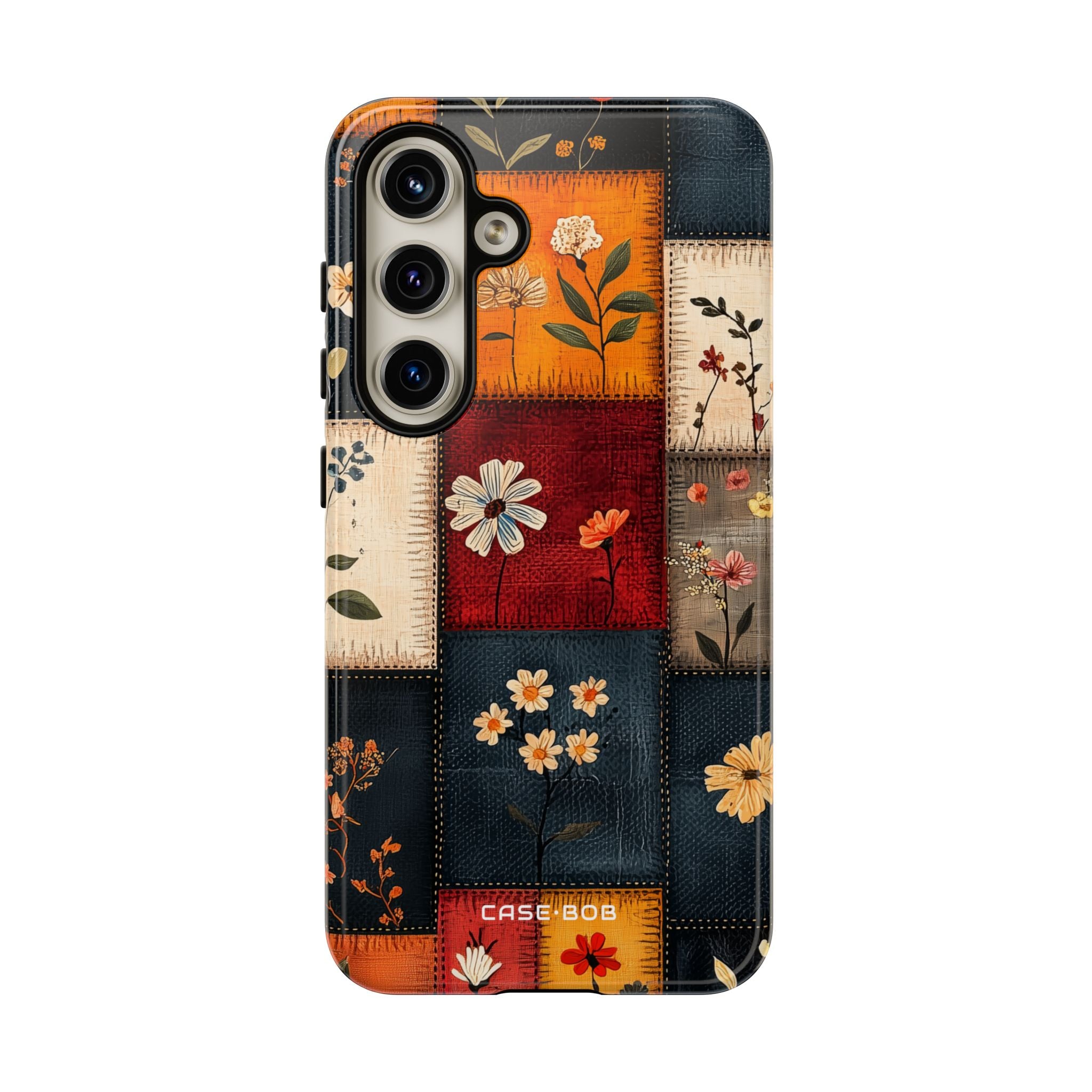 Patchwork Blooms Samsung S24 Case - Tough