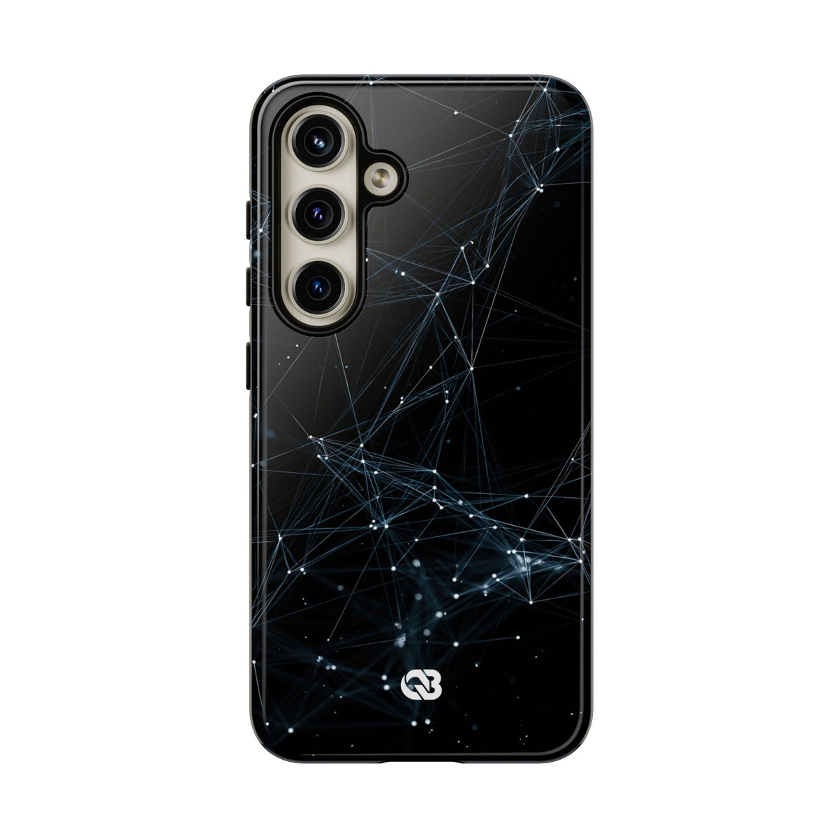 Black Tough Phone Case for Samsung - Arctic Neural Mesh