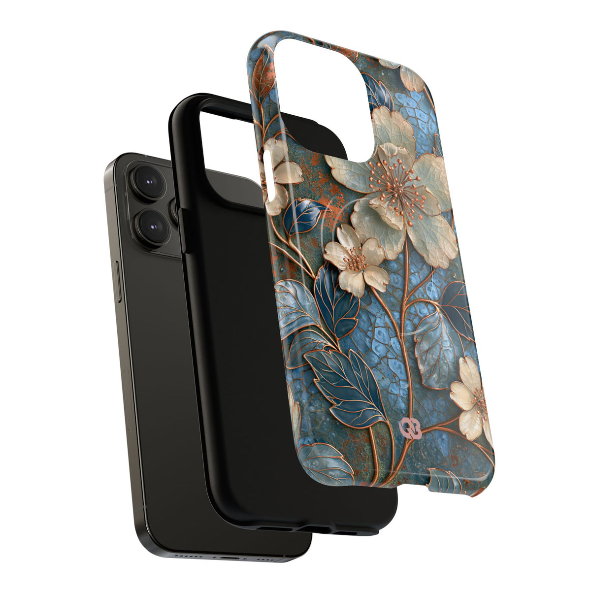 Gilded Blossom Reverie · Tough 2.0 Magnetic Phone Case for iPhone · Teal