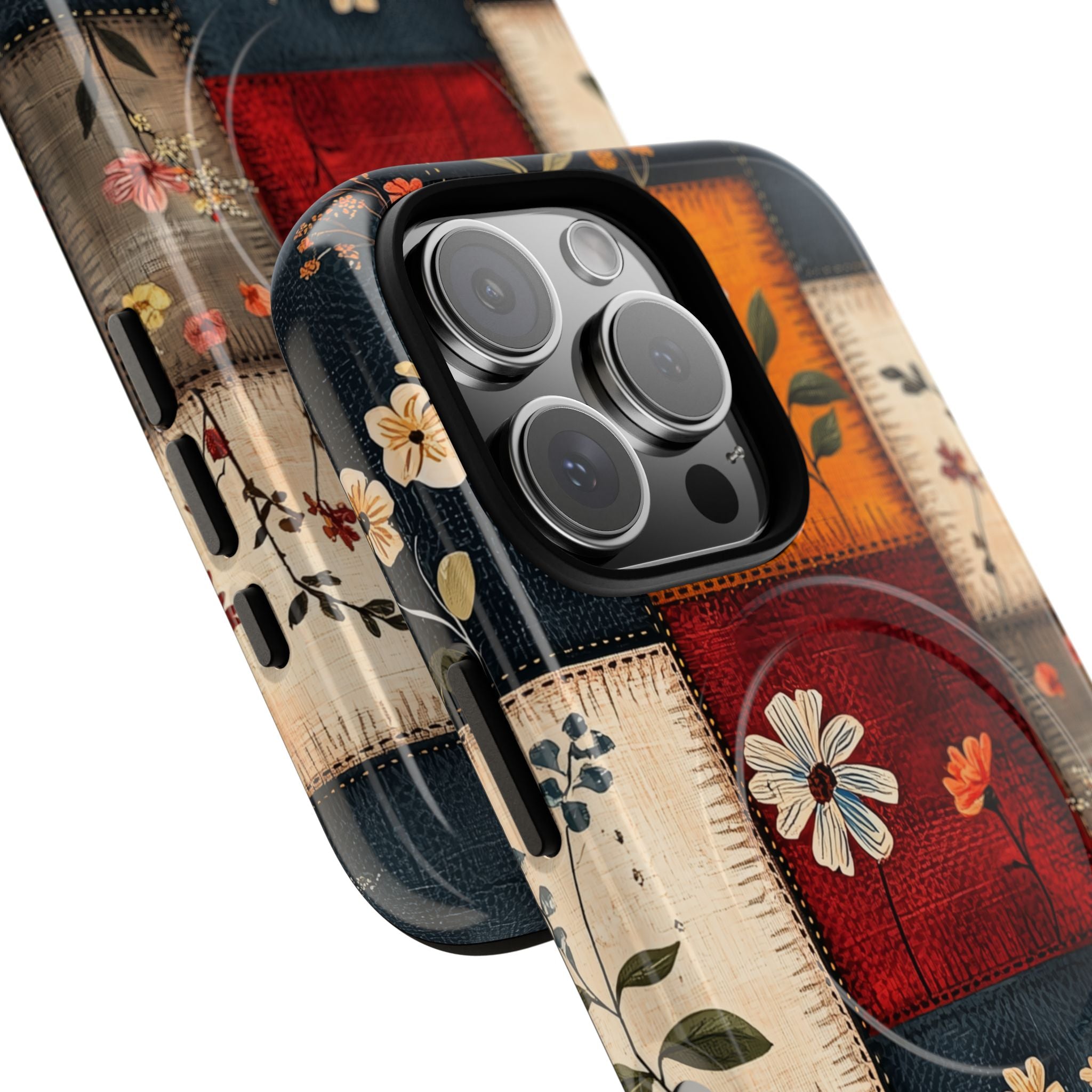 Patchwork Blooms iPhone 16 Pro Case - Tough+