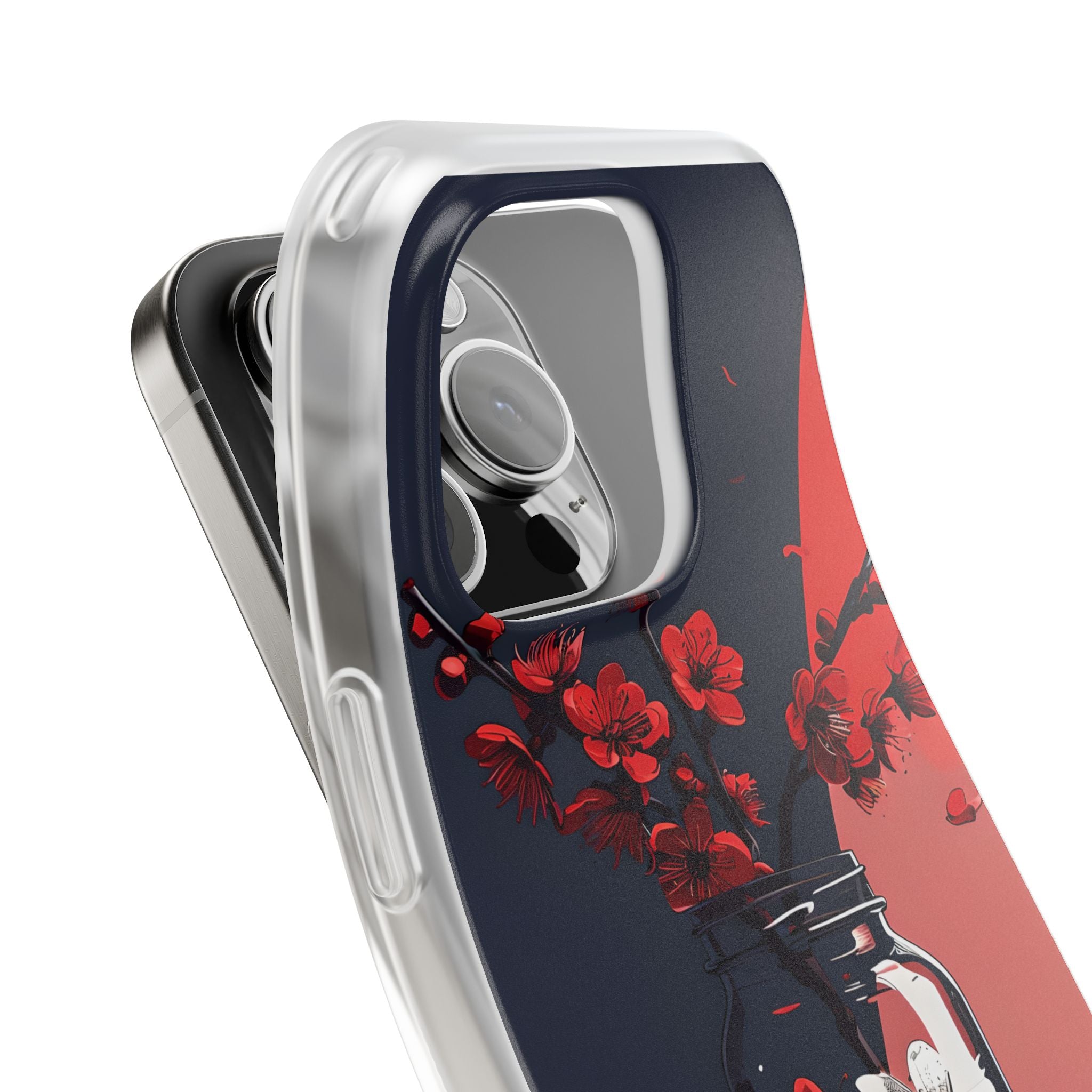 Crimson Blossom Jar · Soft Coque de téléphone pour iPhone