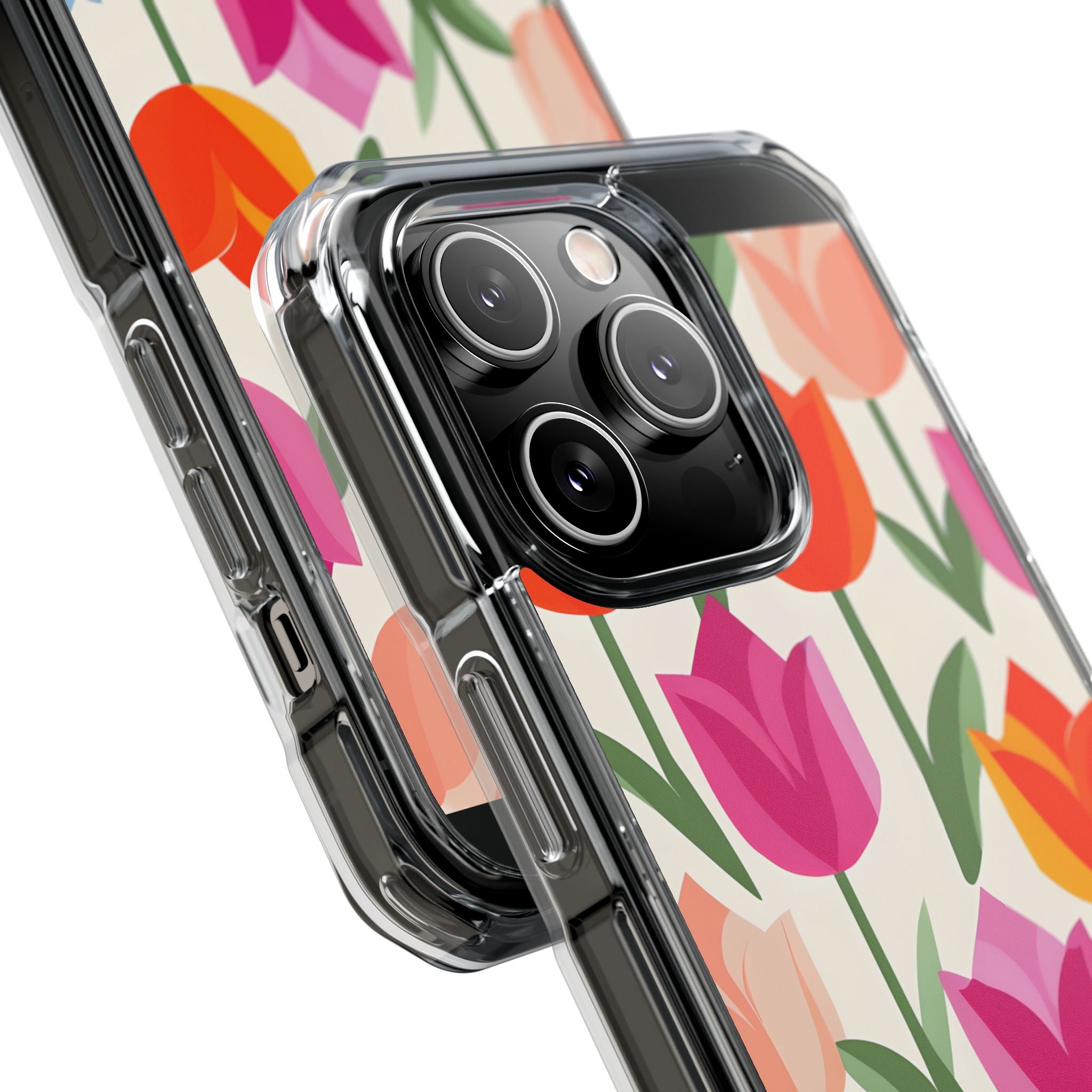 Vibrant Petal Grid · Impact Handyhülle für iPhone · Magsafe