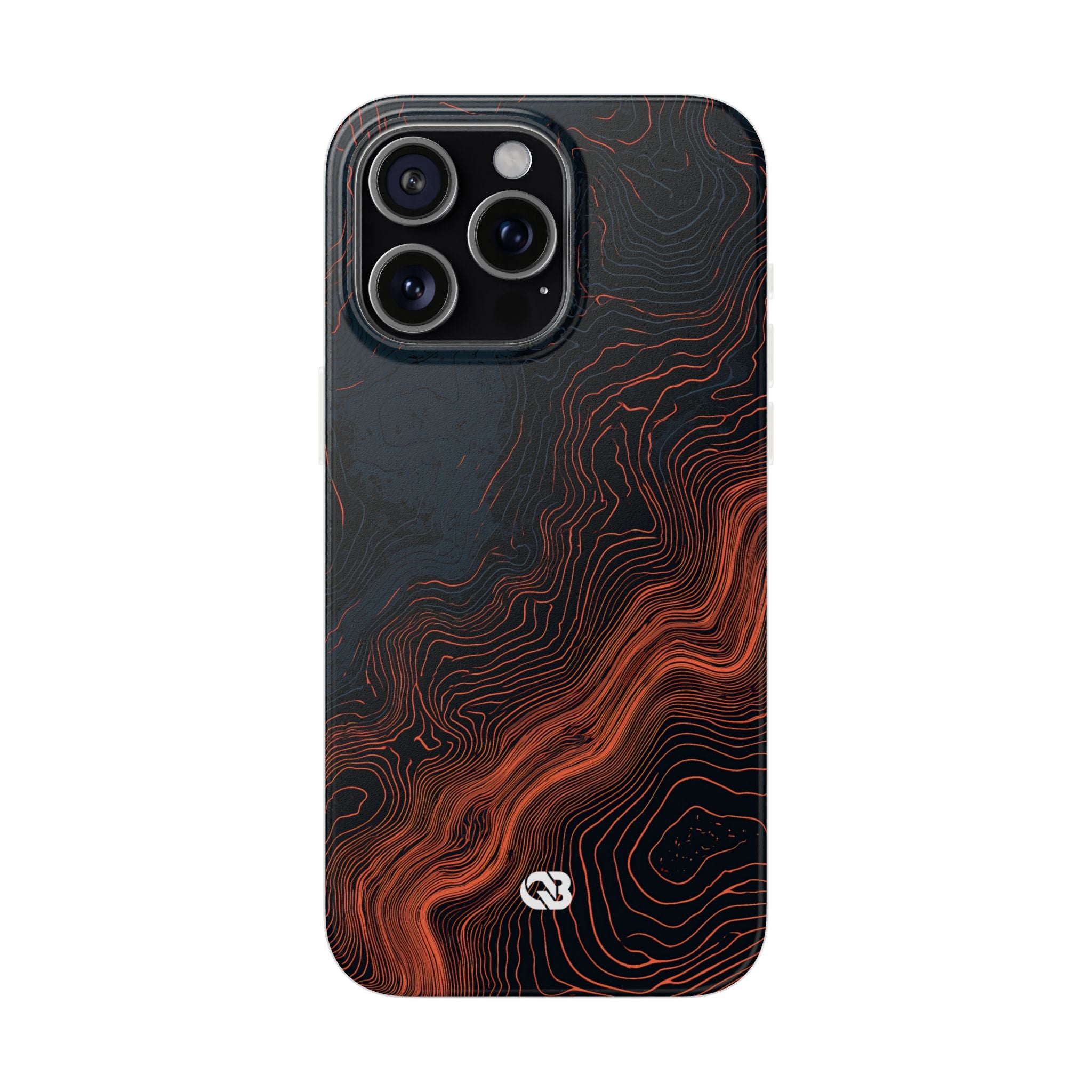 Black Lite Phone Case for iPhone - Volcanic Basalt Map