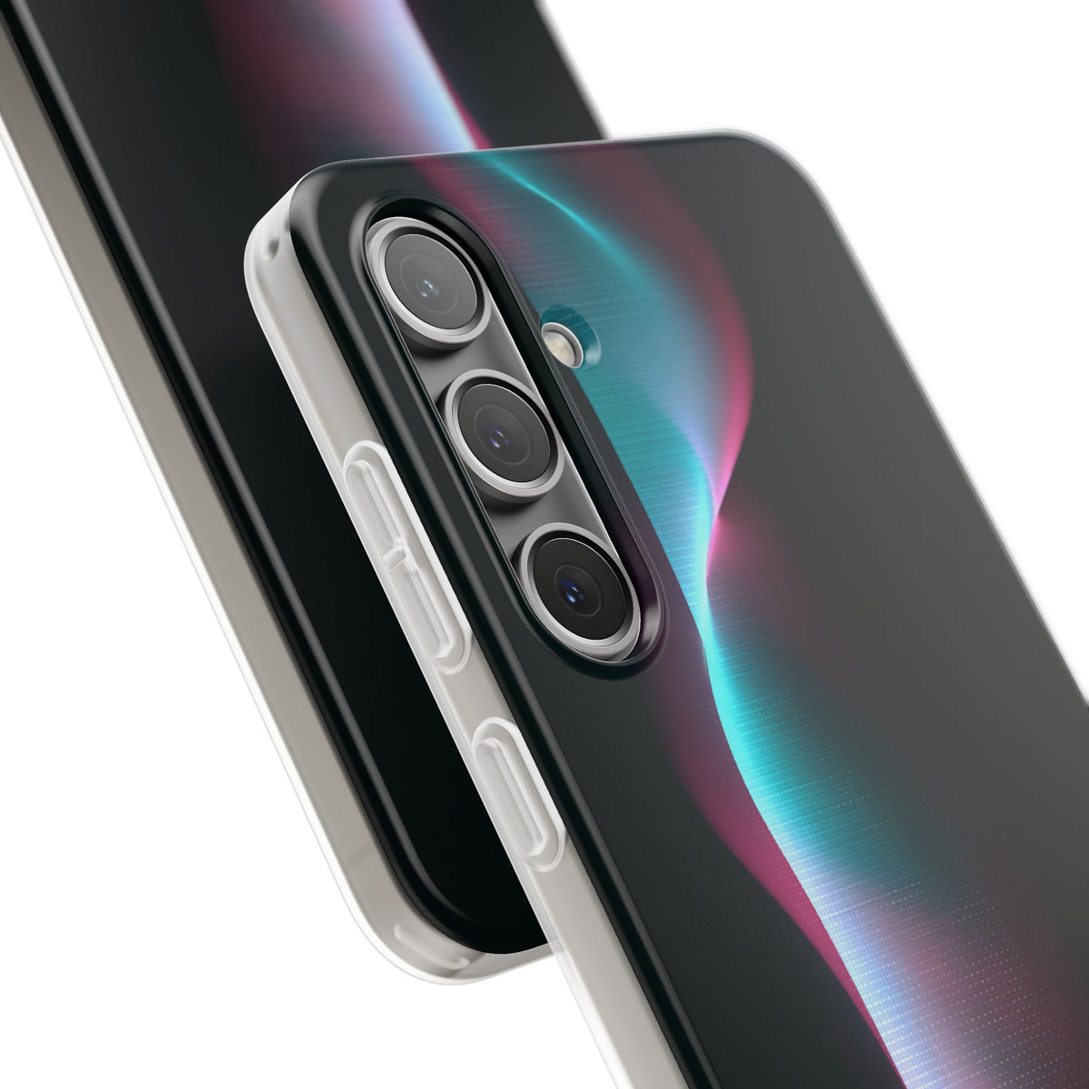Neon Pixel Flow · Lite Phone Case for Samsung · Black