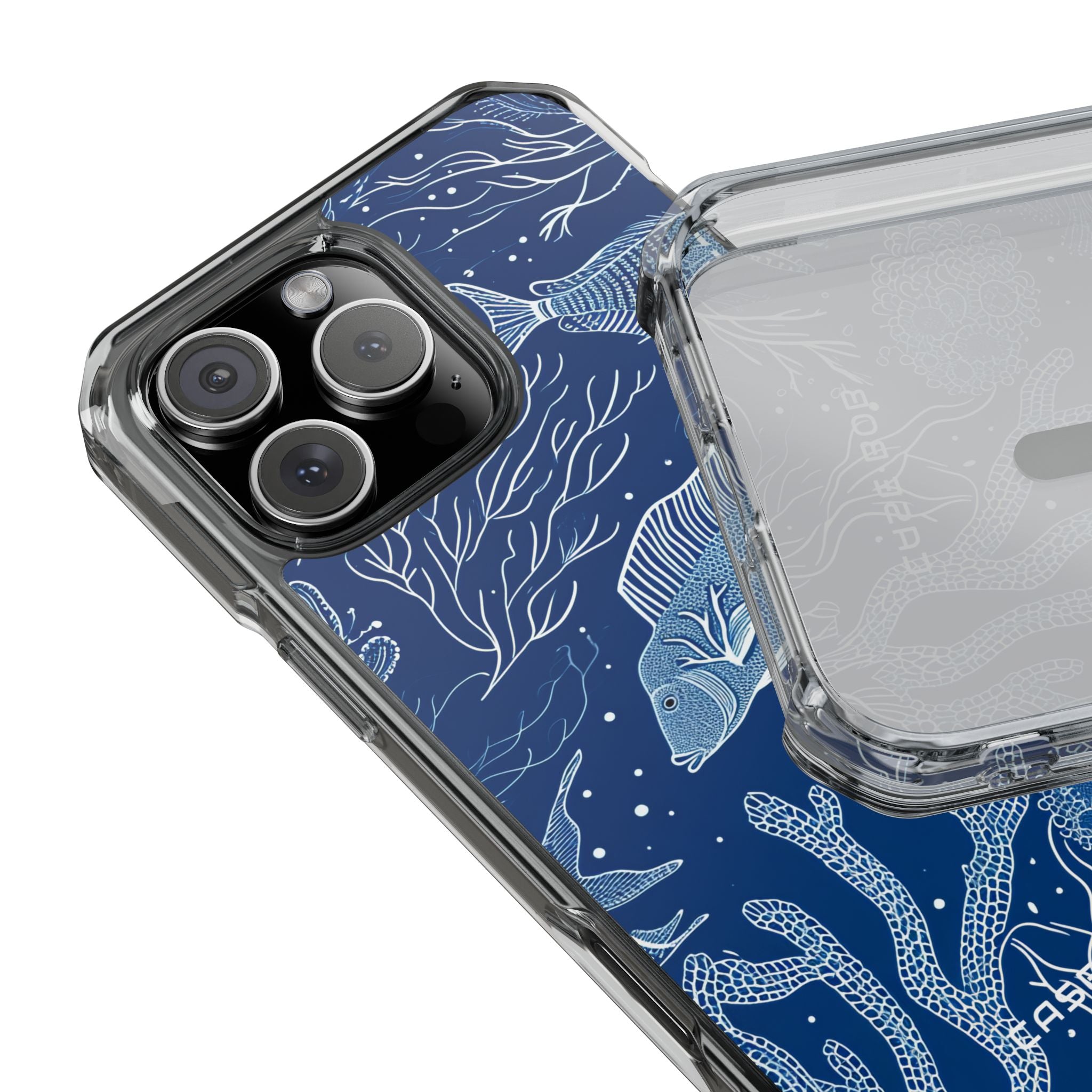 Navy Scale Reef iPhone 16 Pro Max Case - Impact