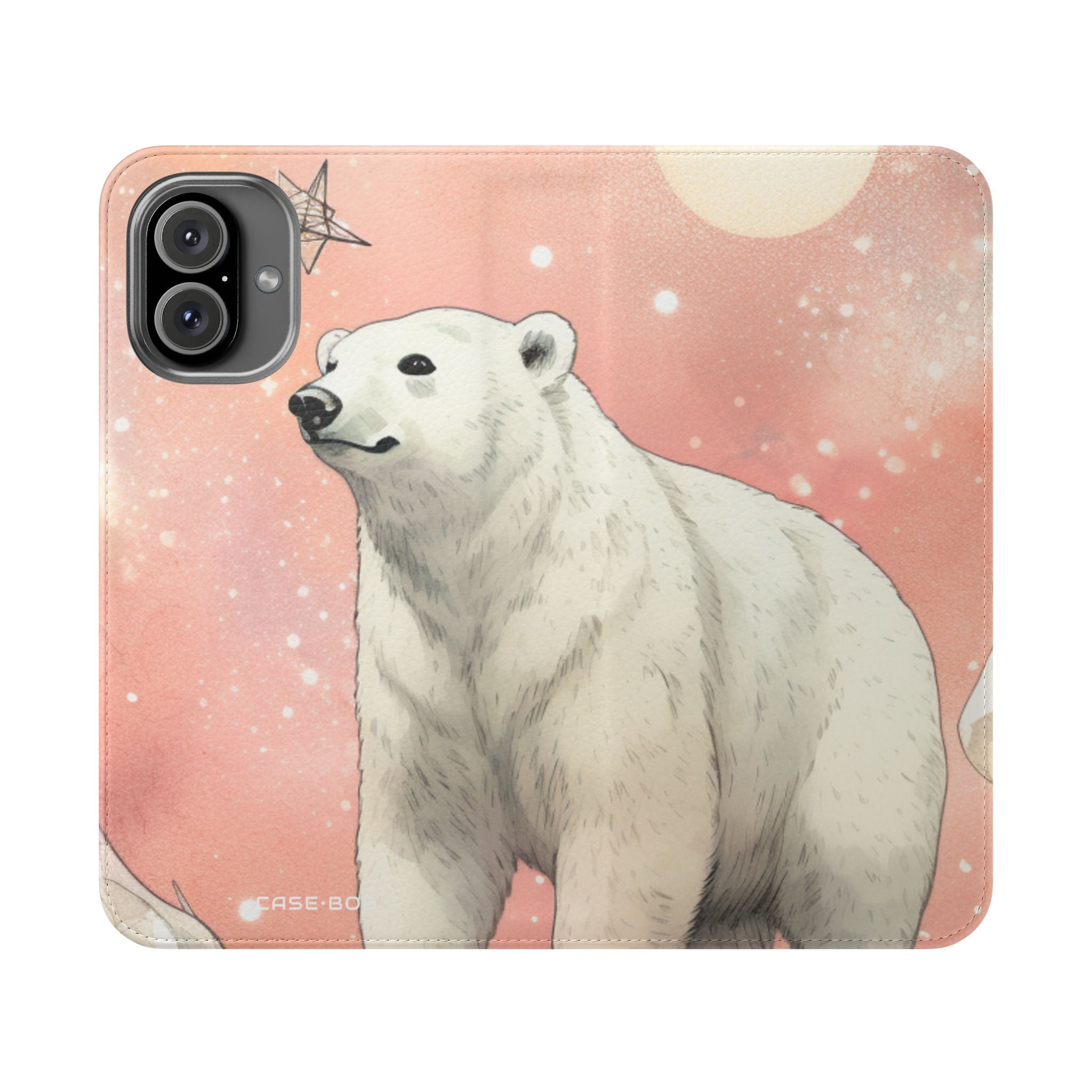 Polar Bear Nebula - iPhone 16 Plus Case - Wallet