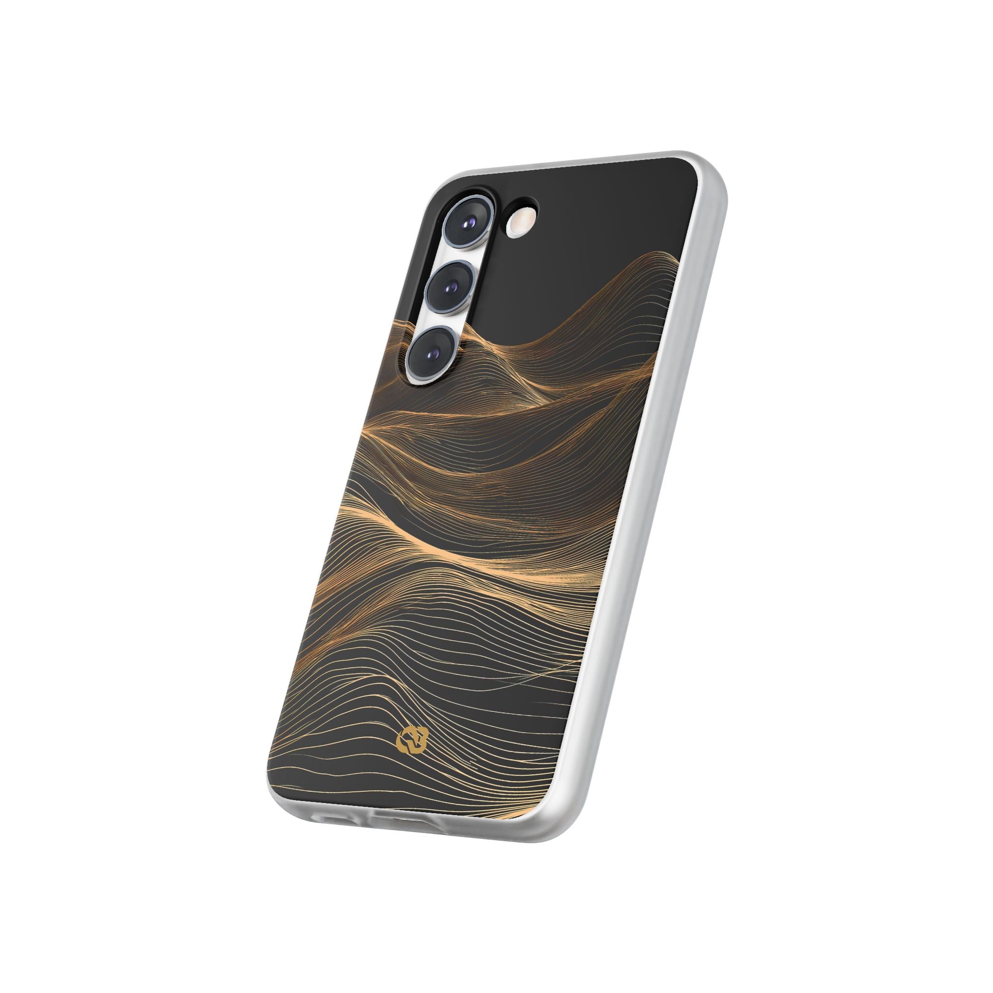 Black Lite Phone Case for Samsung - Copper Topo Ridge