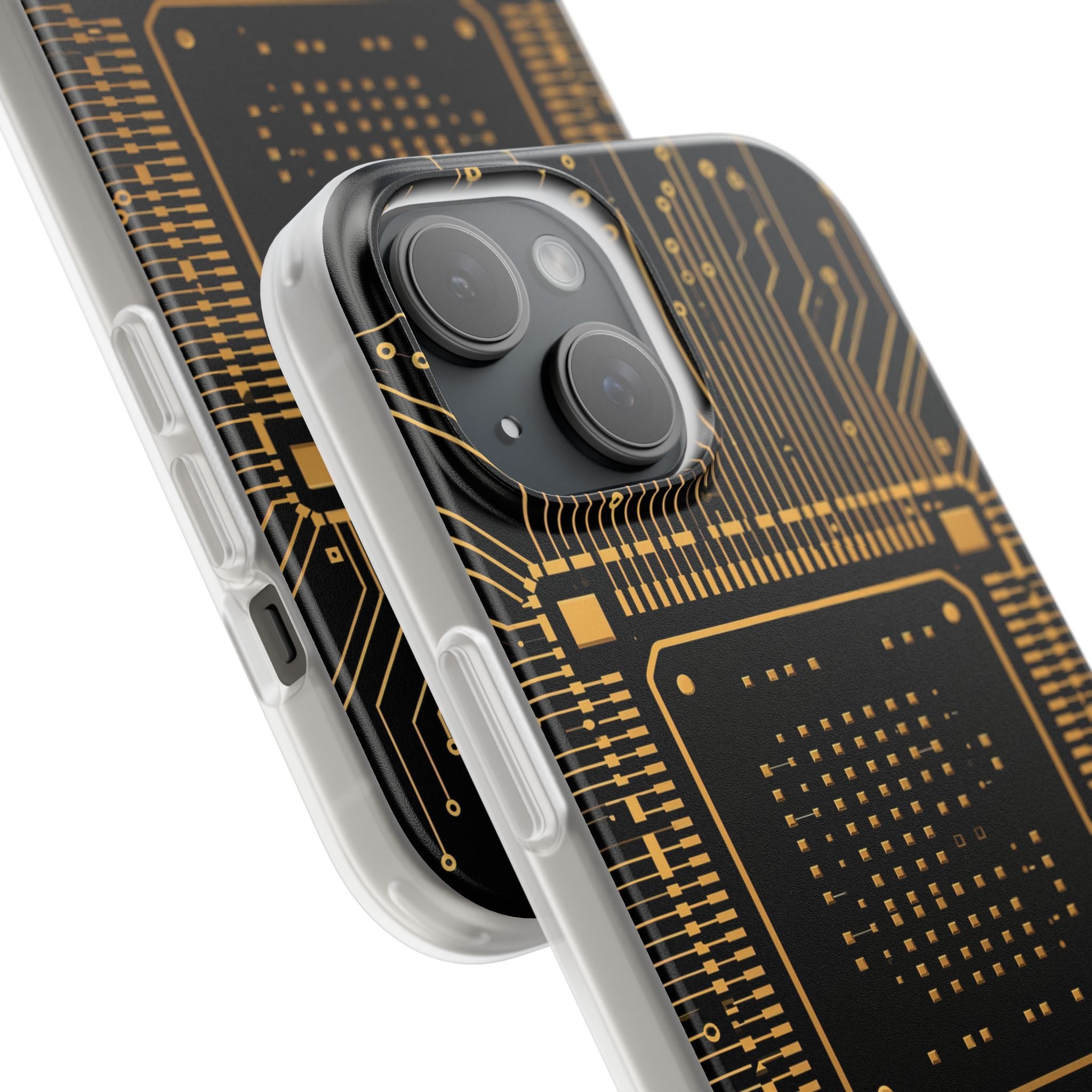 Gold Lite Phone Case for iPhone - Cyber Gold Processor
