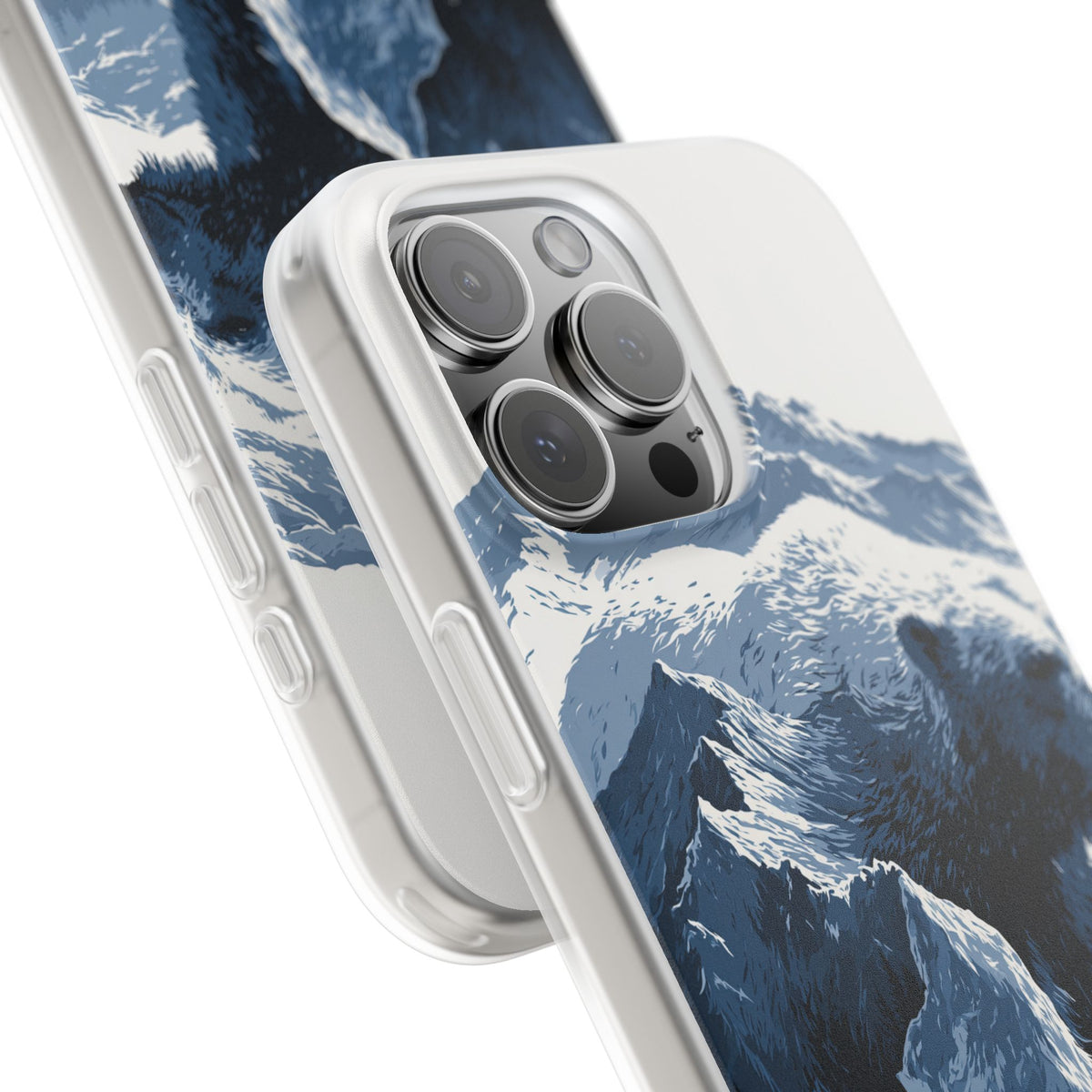 Fjord Summit Bear · Lite Phone Case for iPhone · Blue