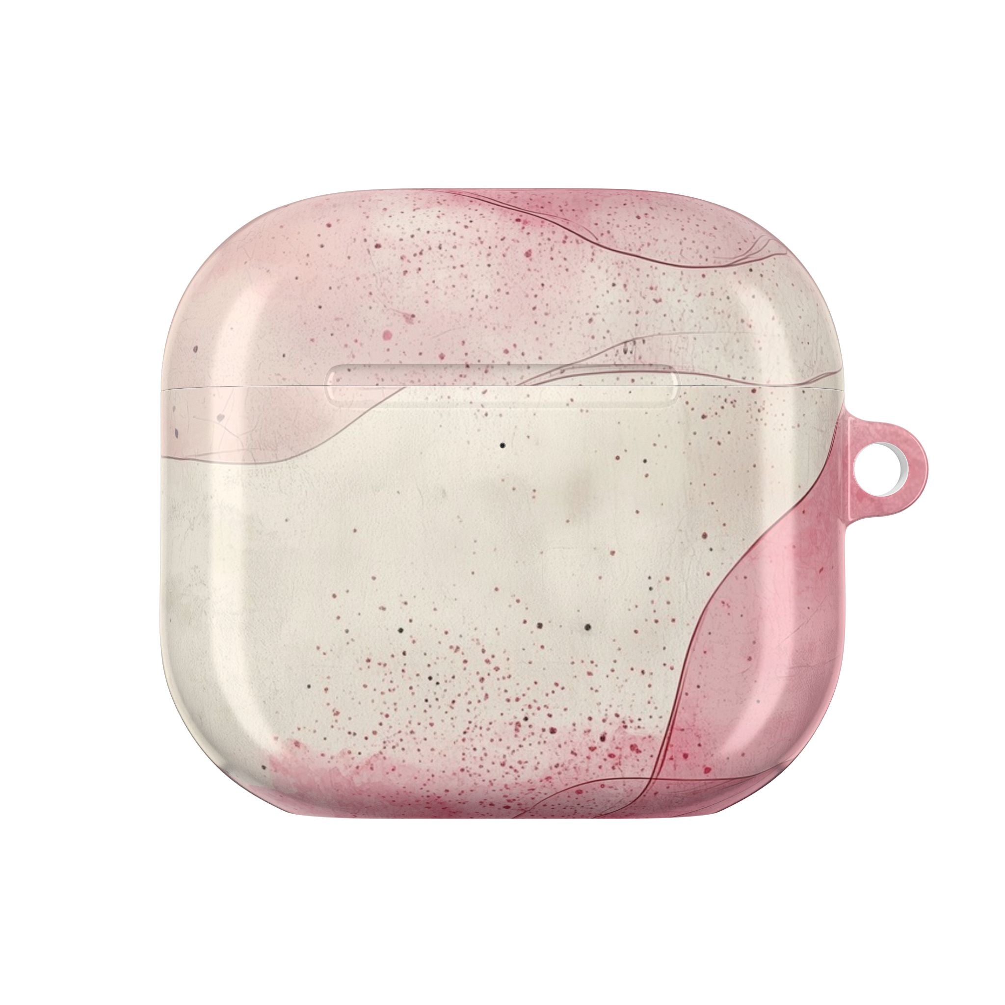 Crimson Ribbon Waves - AirPods Case