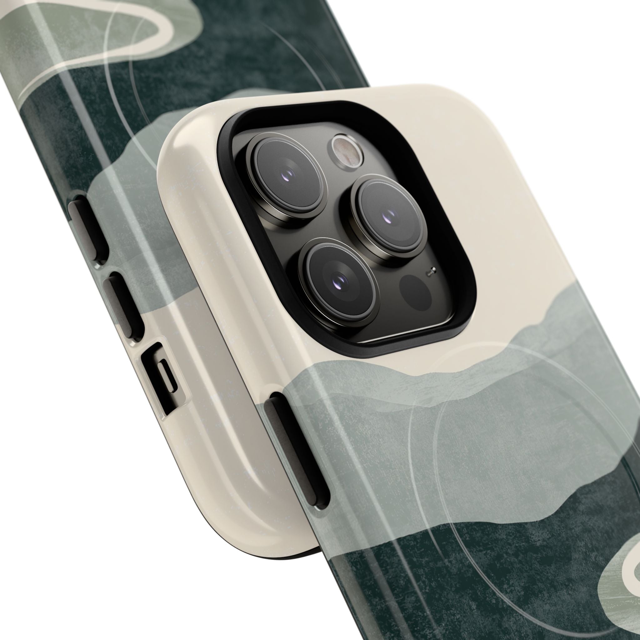 Green Tough 2.0 Magsafe Phone Case for iPhone - Misty Sage Valley